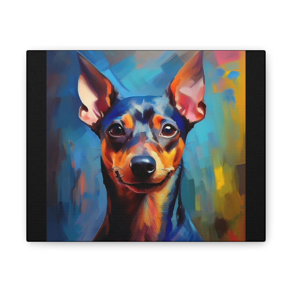 Miniature Pinscher Canvas Stretched, 0.75"