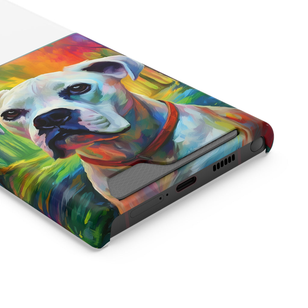 Boxer Rainbow Sky Phone Case with Card Holder
