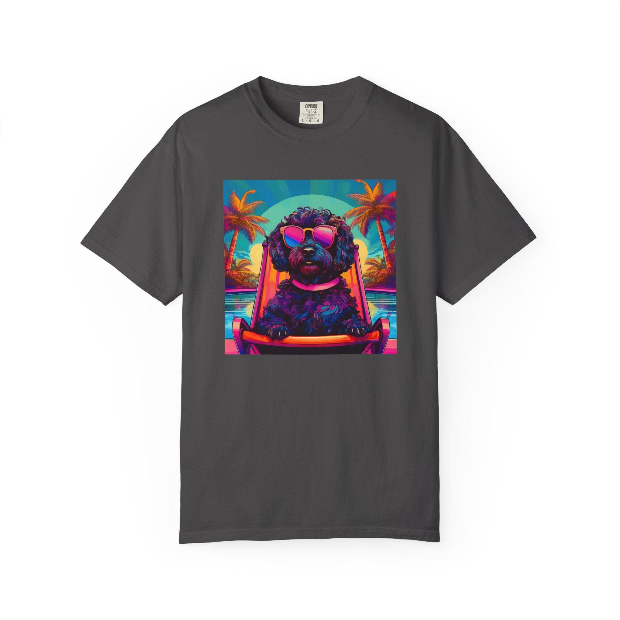 Doodle Poolside Unisex Garment-Dyed T-shirt
