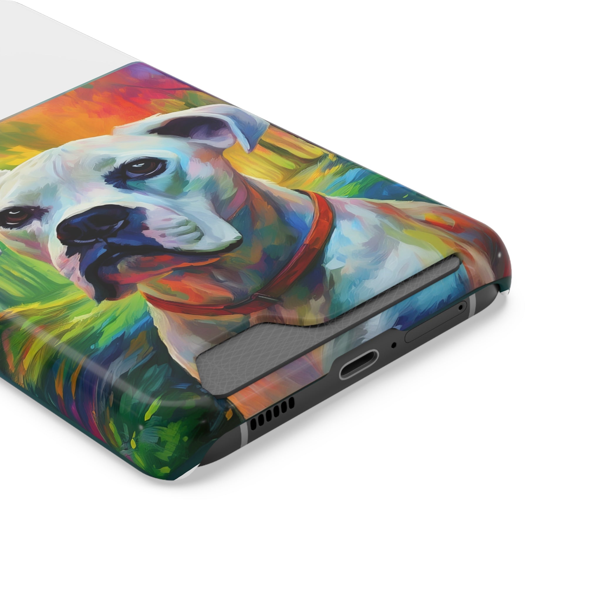 Boxer Rainbow Sky Phone Case with Card Holder