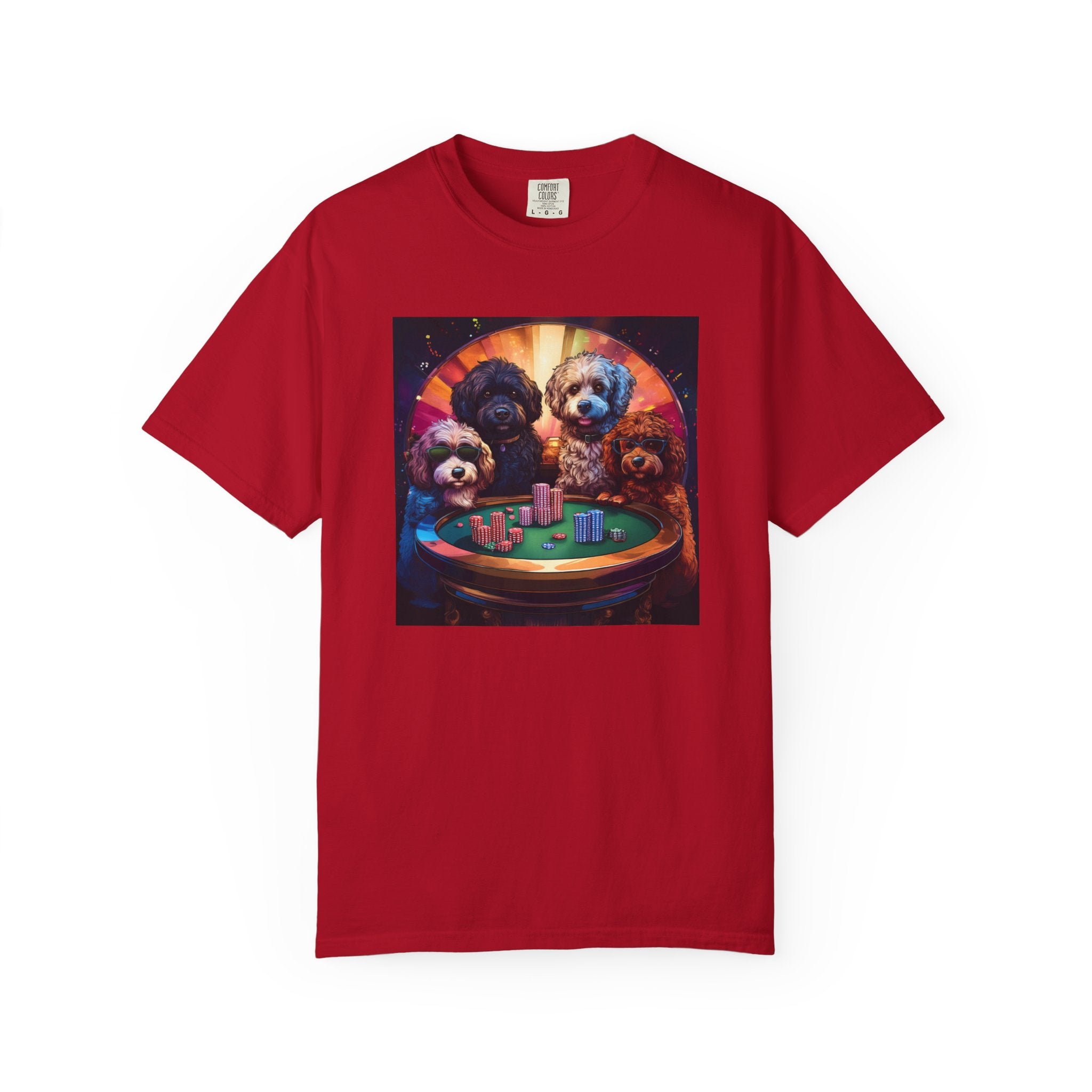 Doodle Poker Game Unisex Garment-Dyed T-shirt