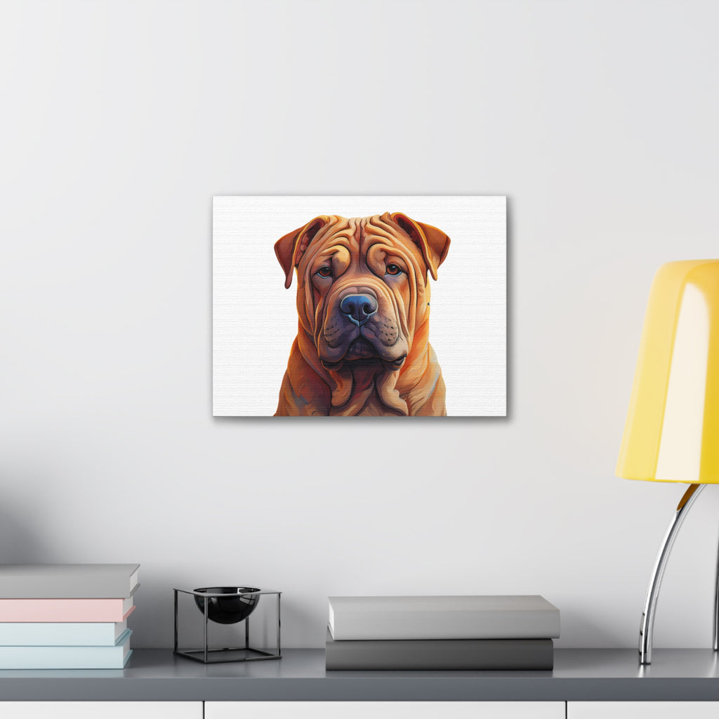 Shar Pei Stretched, 0.75"