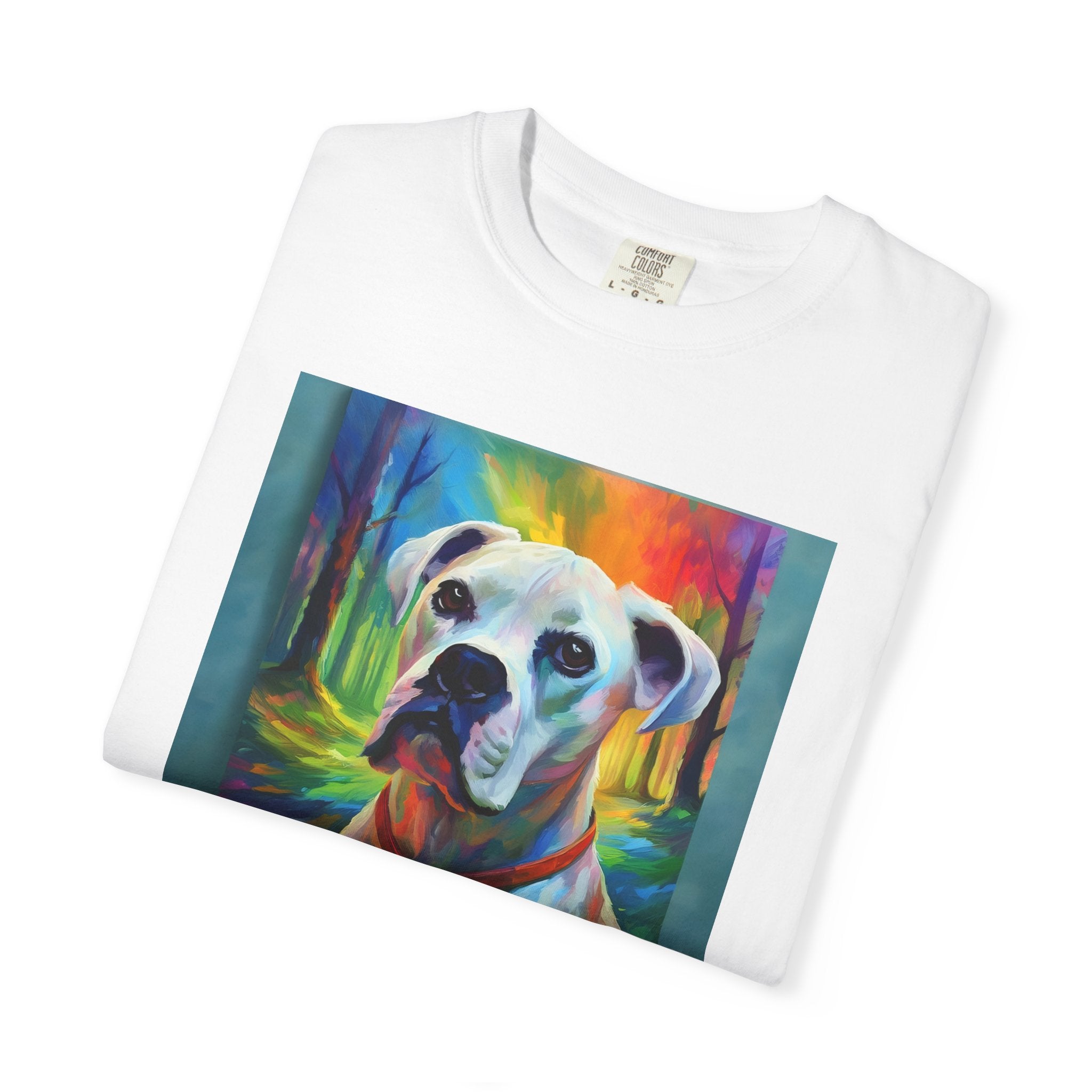 Boxer Rainbow Sky Unisex Garment-Dyed T-shirt
