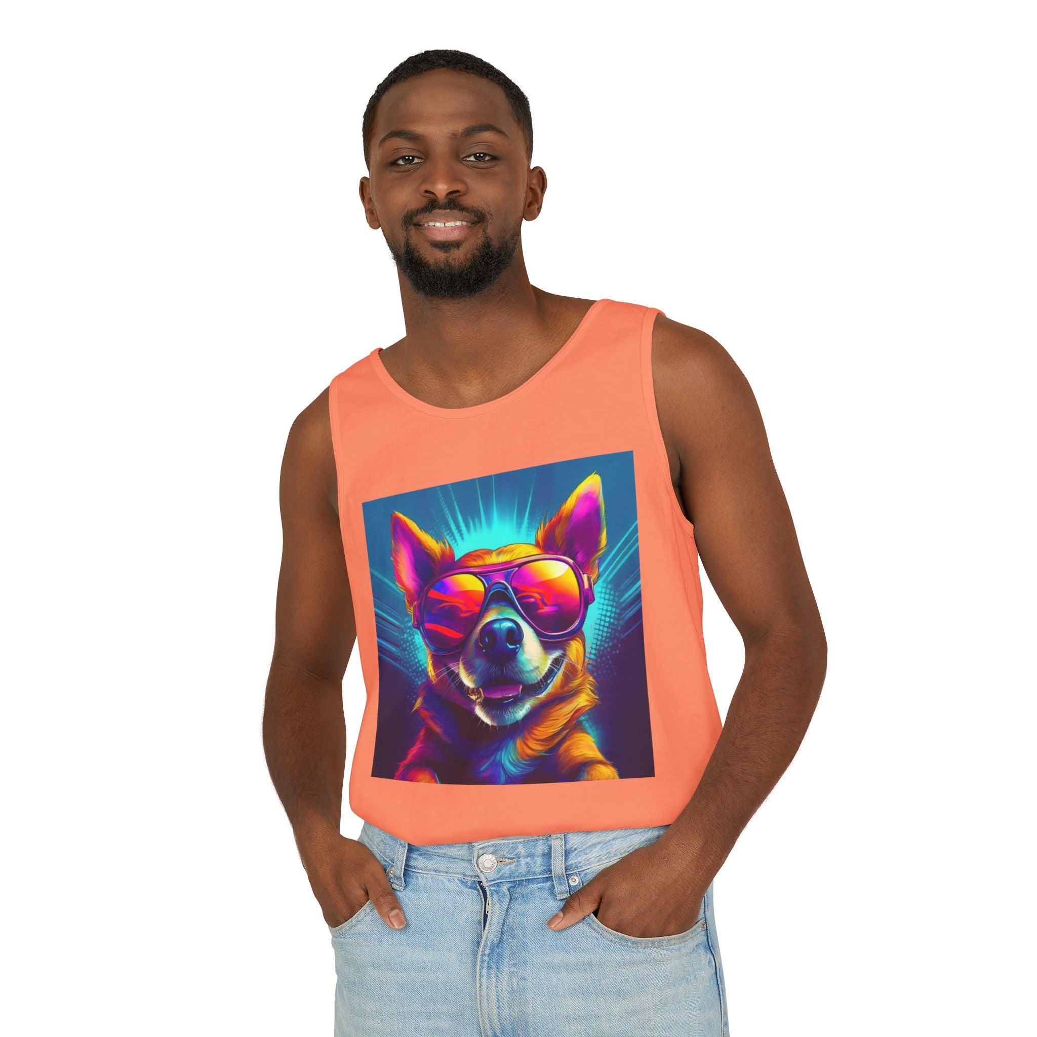 Chihuahua Cool Sunglasses Unisex Tank Top