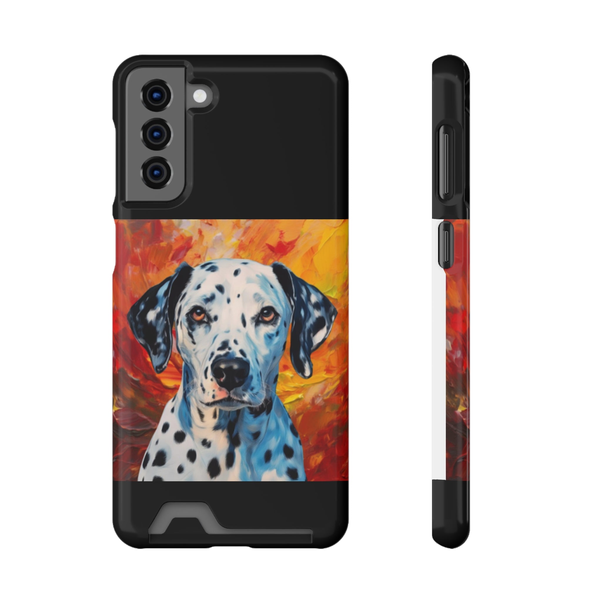 Dalmation Phone Case with Card Holder