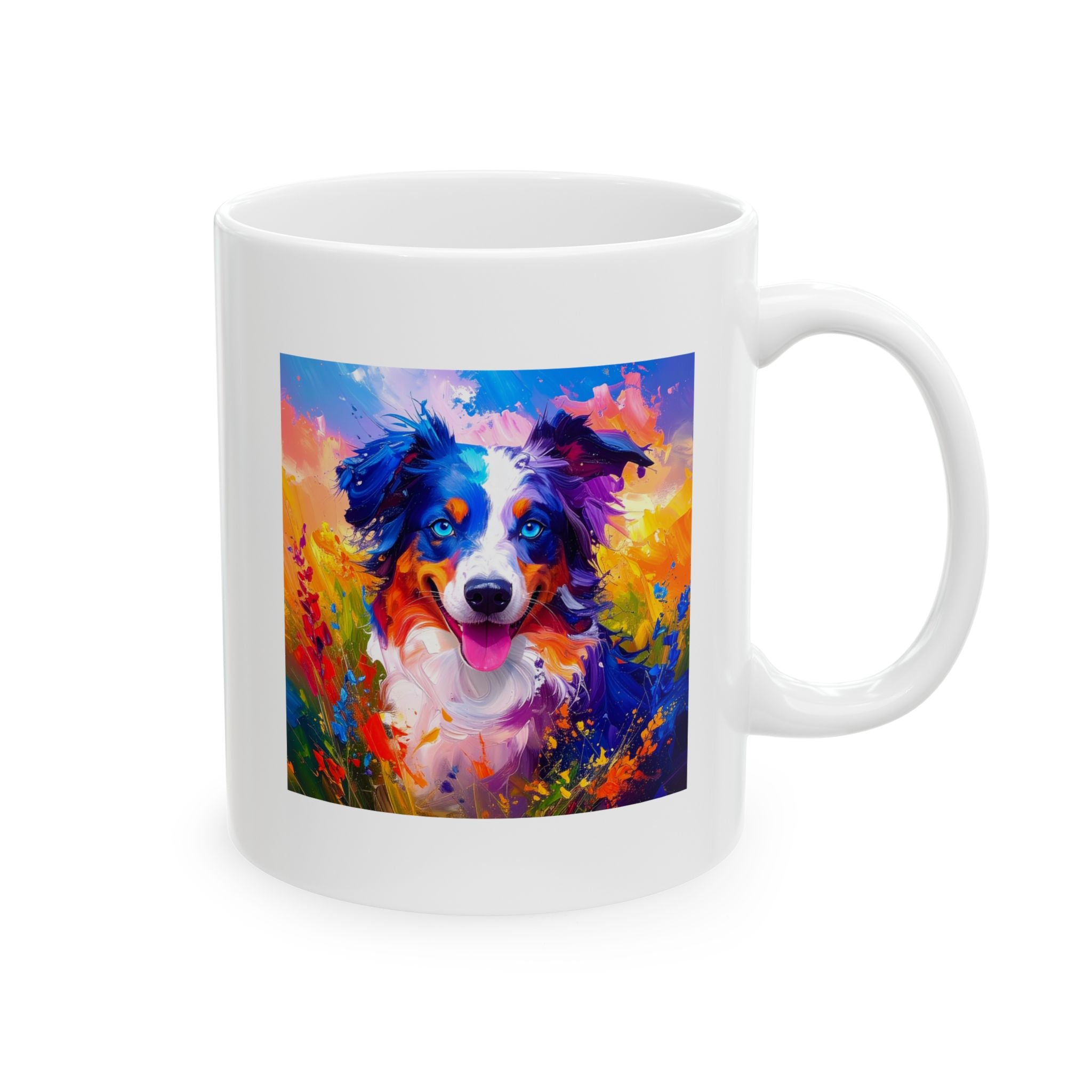 Aussie Shepherd Ceramic Mug, (11oz, 15oz)