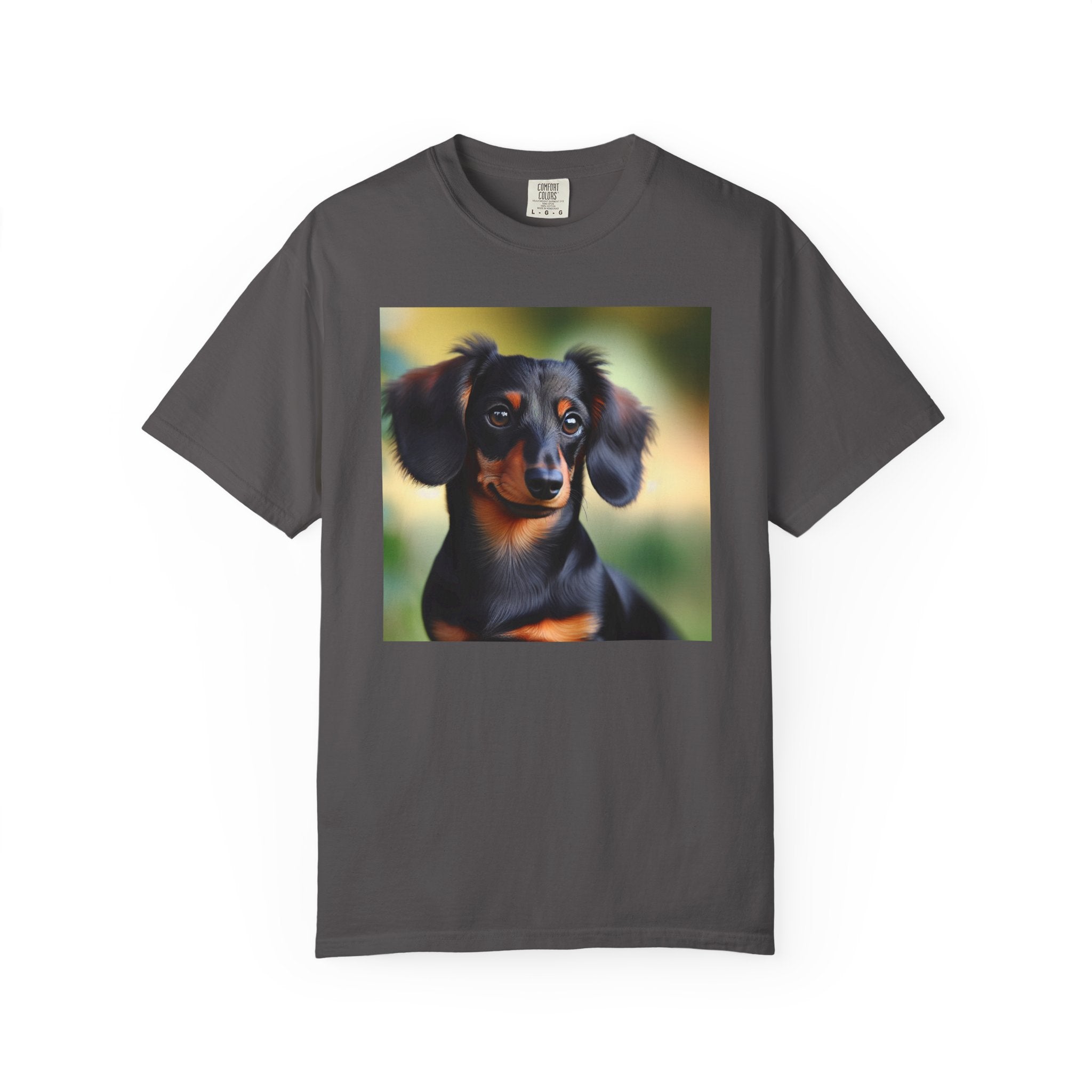 Black/Brown Dachshund Unisex Garment-Dyed T-shirt