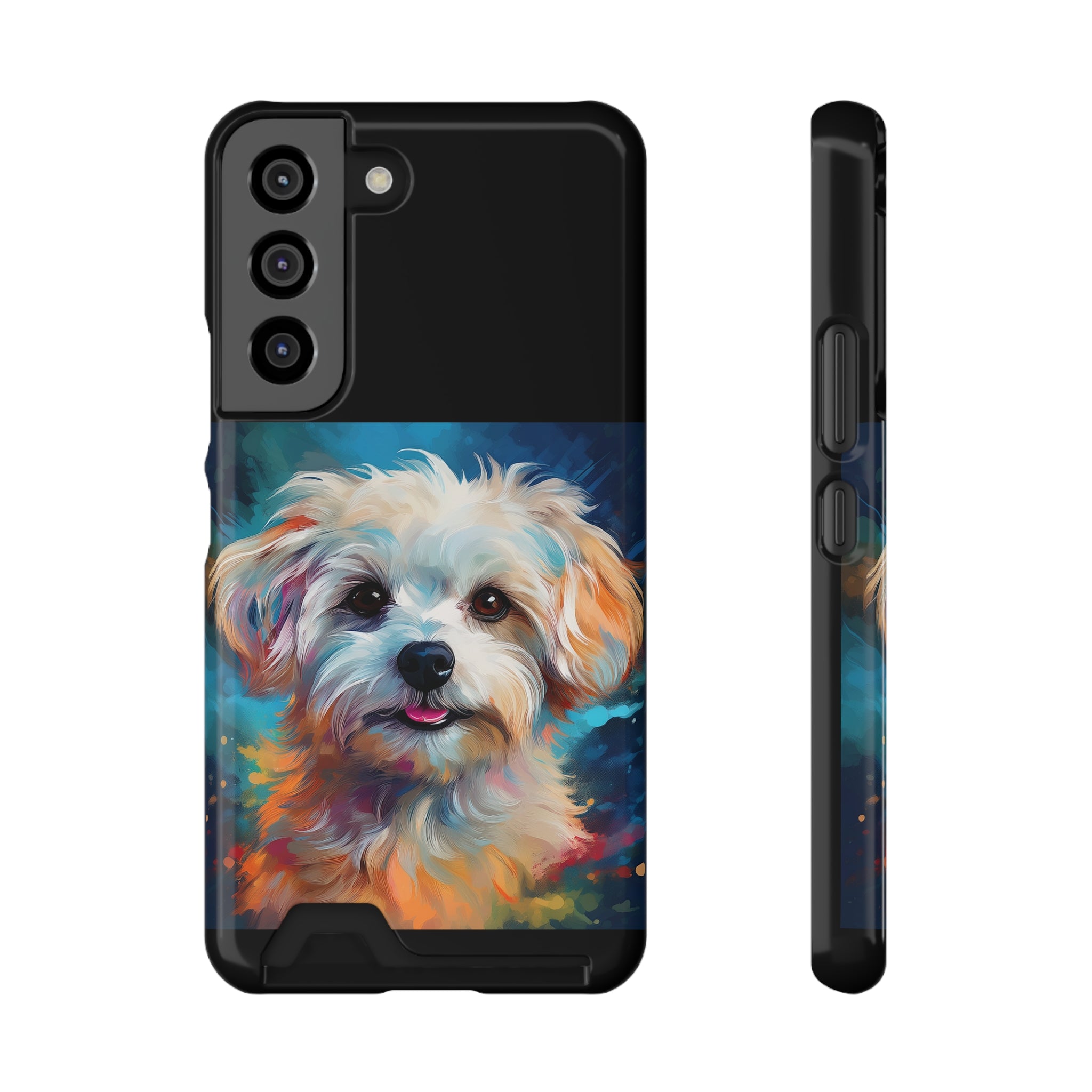 Maltese Phone Case with Card Holder