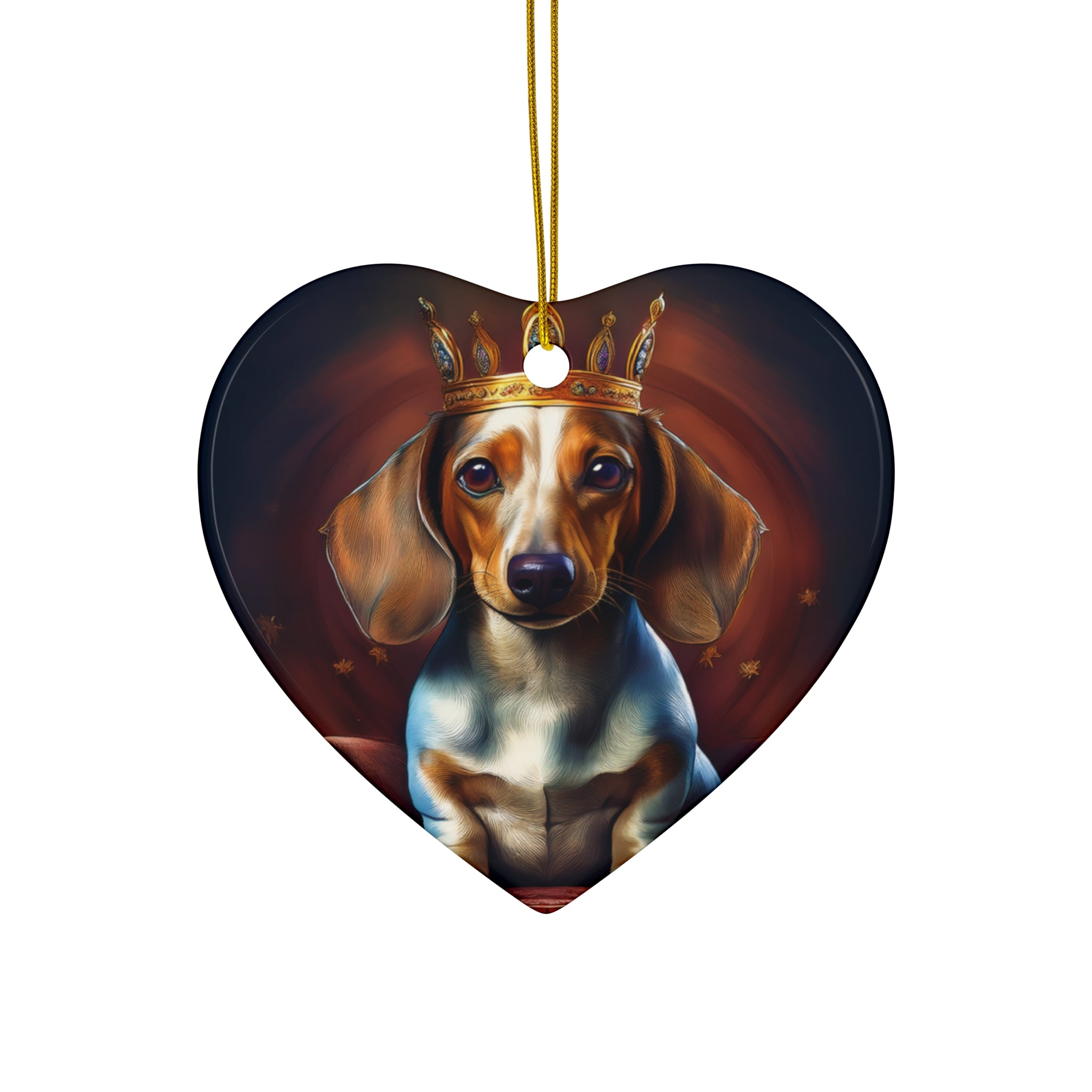 Dachshund Royal Ceramic Ornament