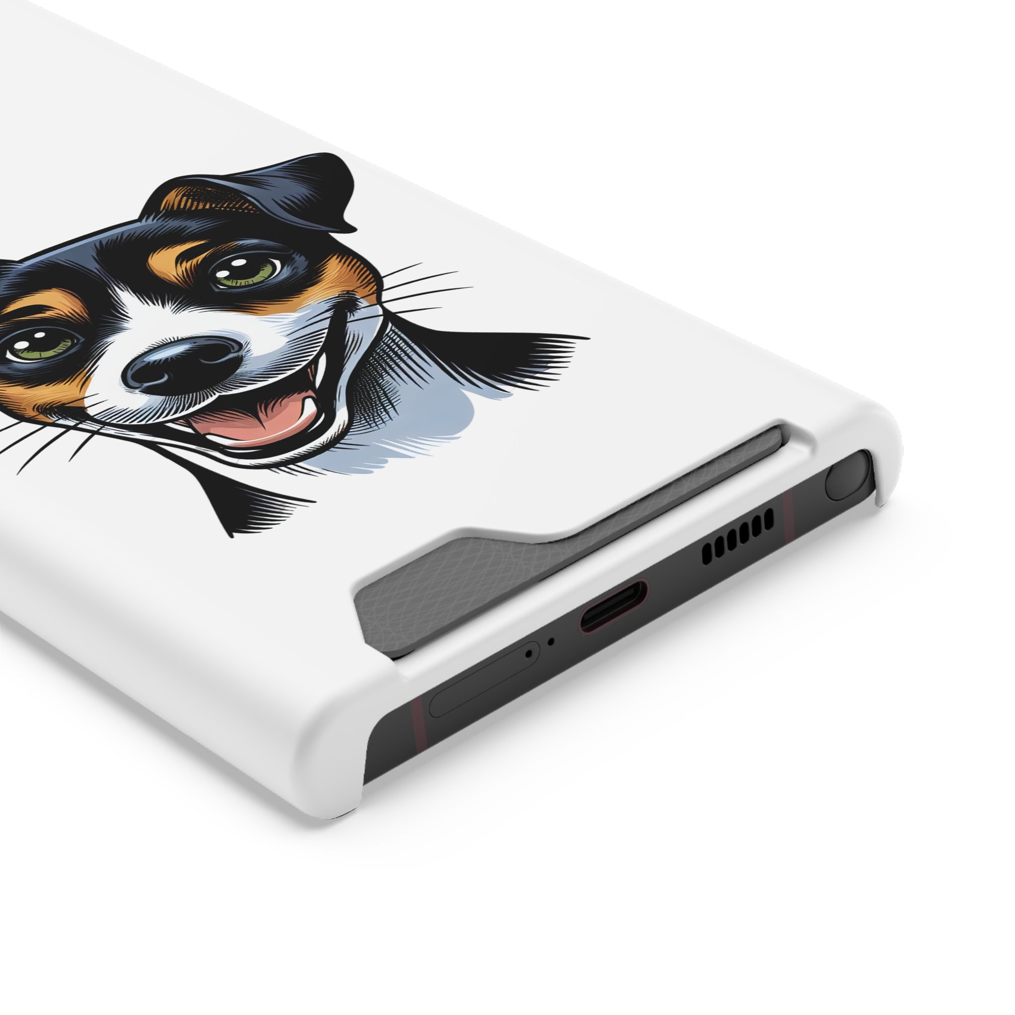 Jack Russel Phone Case with Card Holder