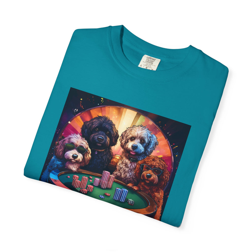 Doodle Poker Game Unisex Garment-Dyed T-shirt