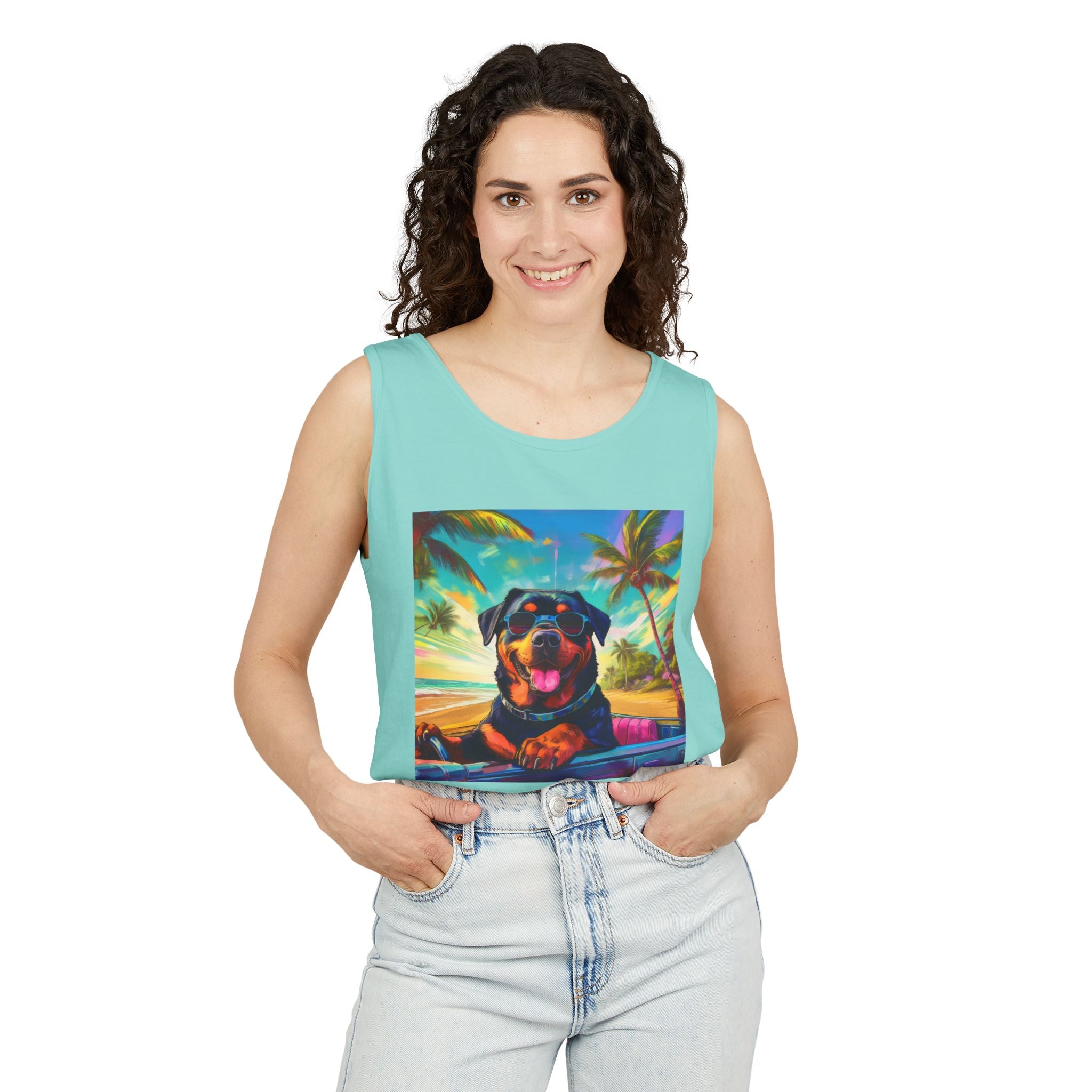 Rottweiler Beach Drive Tank Top