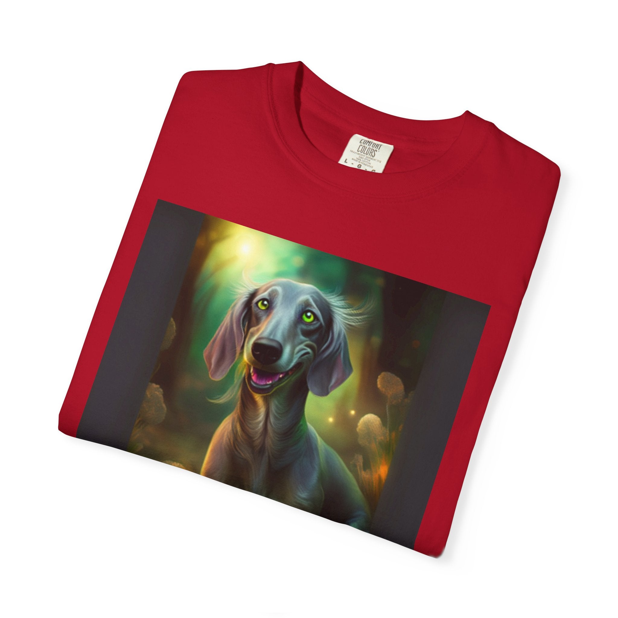 Silver Grey Dachshund Unisex Garment-Dyed T-shirt