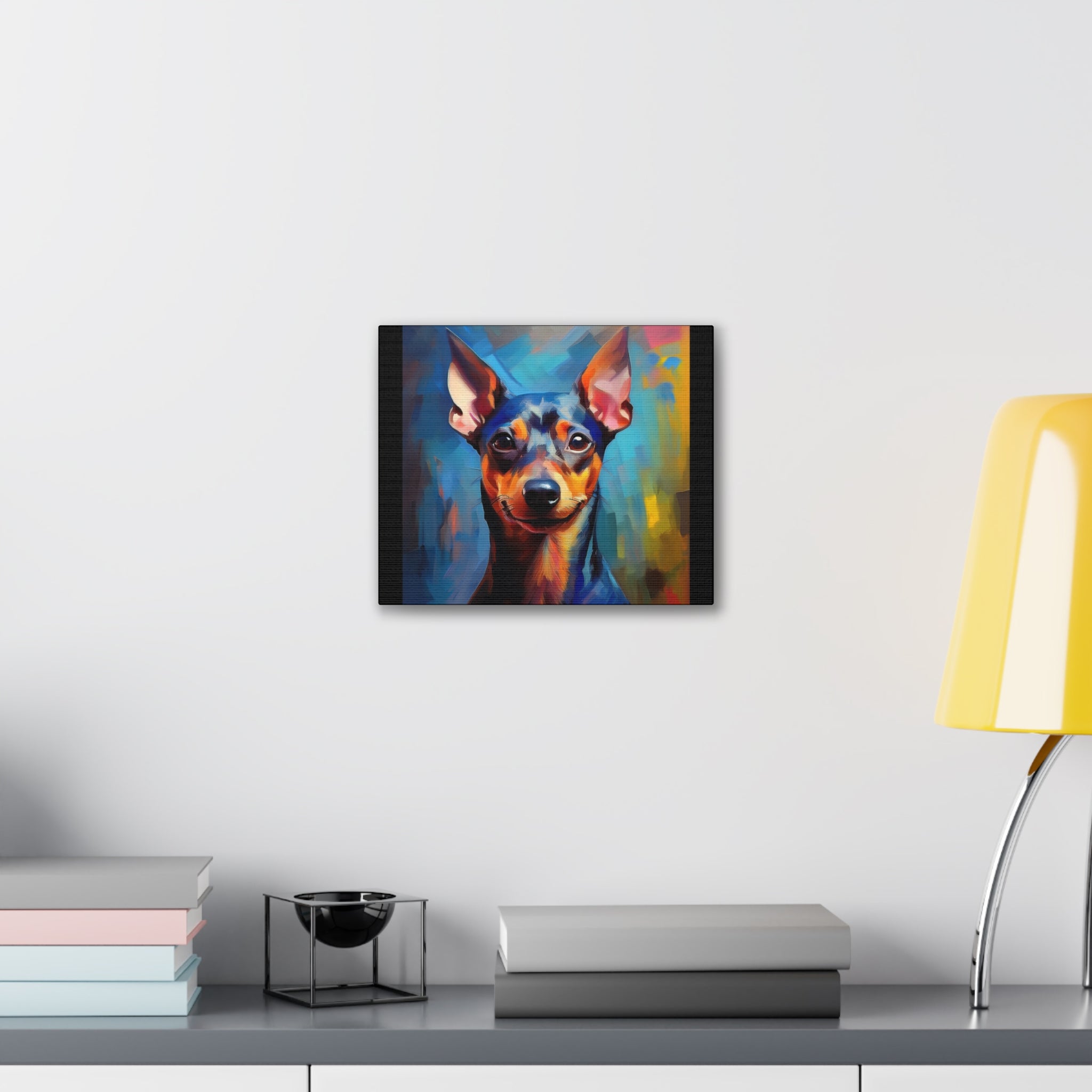 Miniature Pinscher Canvas Stretched, 0.75"