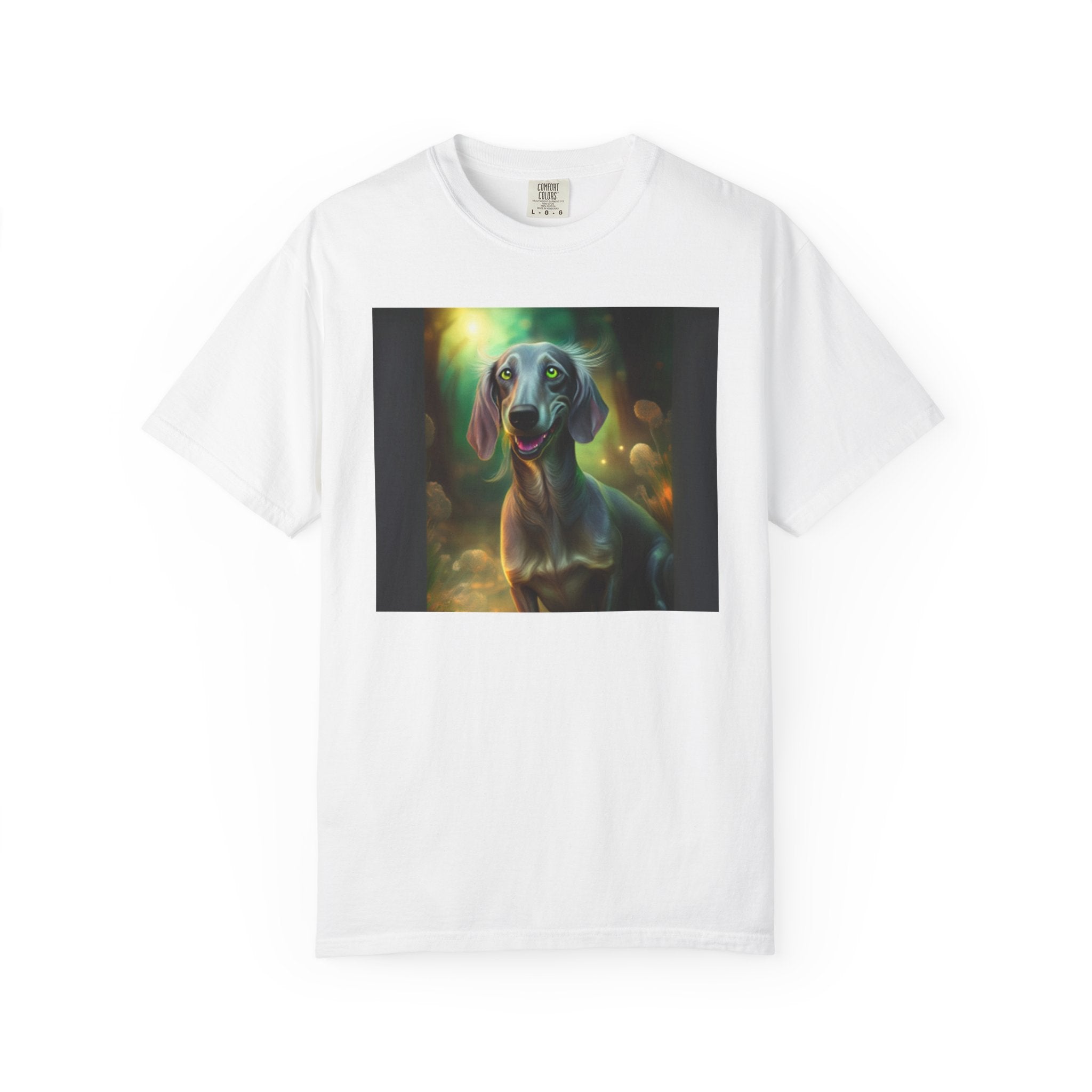 Silver Grey Dachshund Unisex Garment-Dyed T-shirt