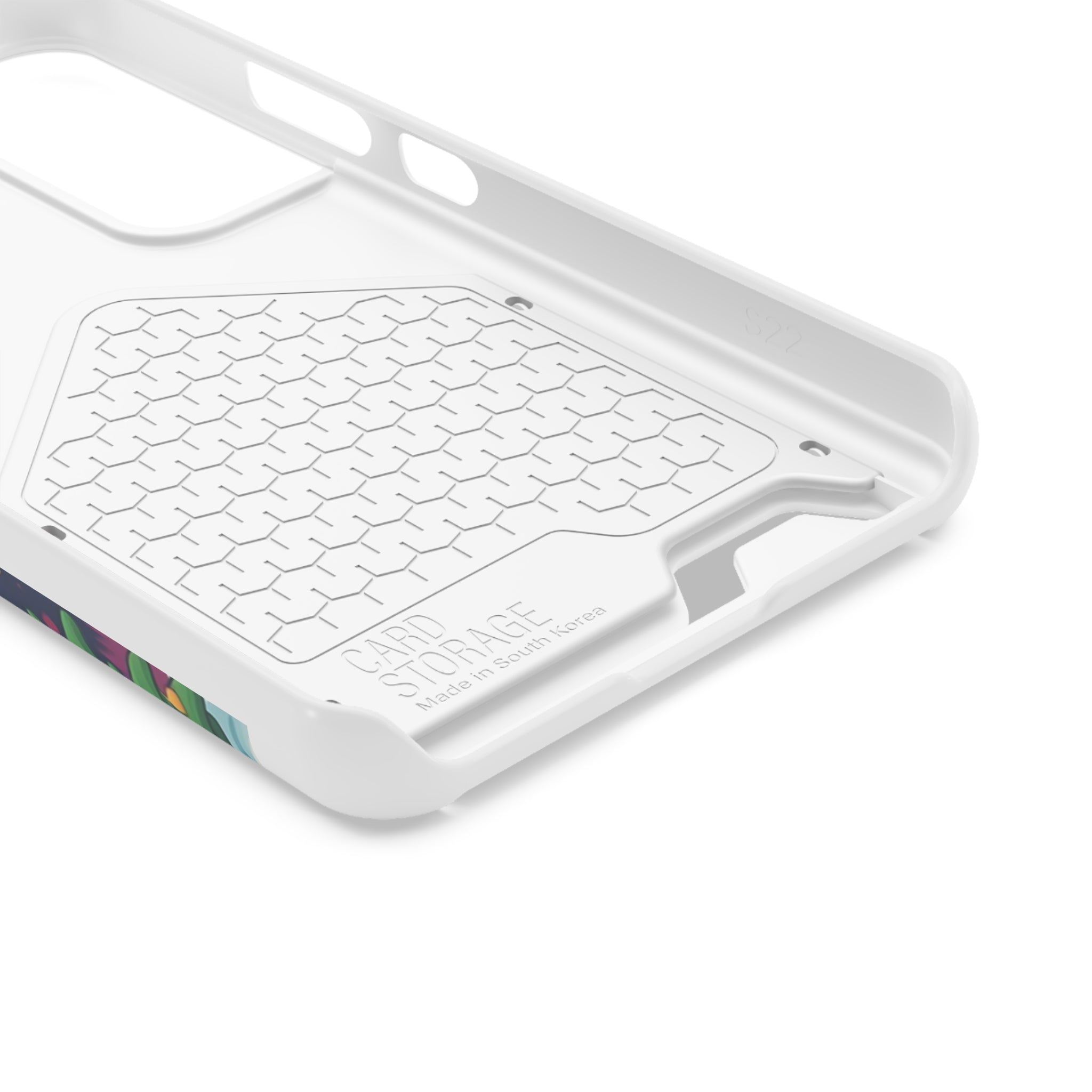 White Corgi Holiday Phone Case with Card Holder