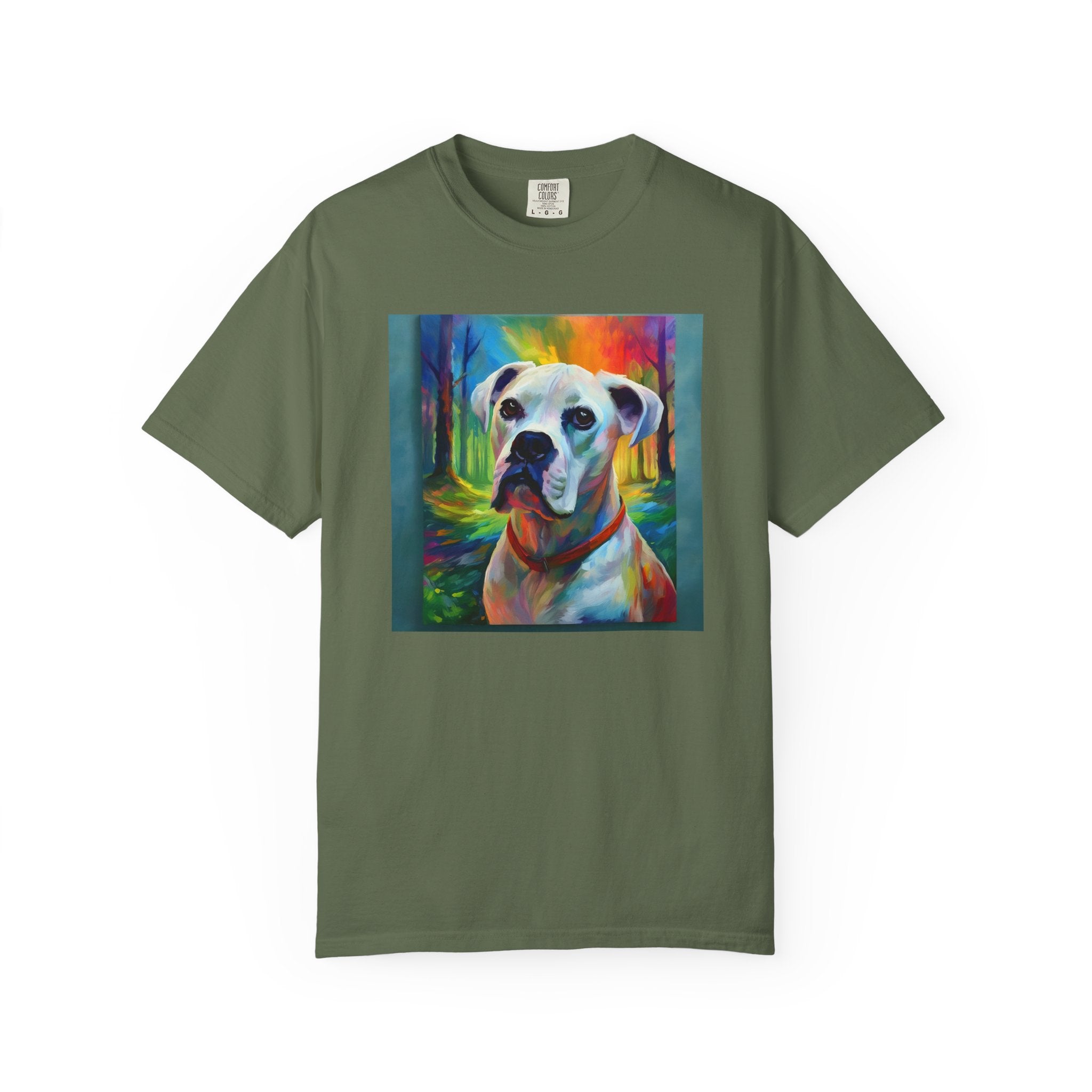 Boxer Rainbow Sky Unisex Garment-Dyed T-shirt