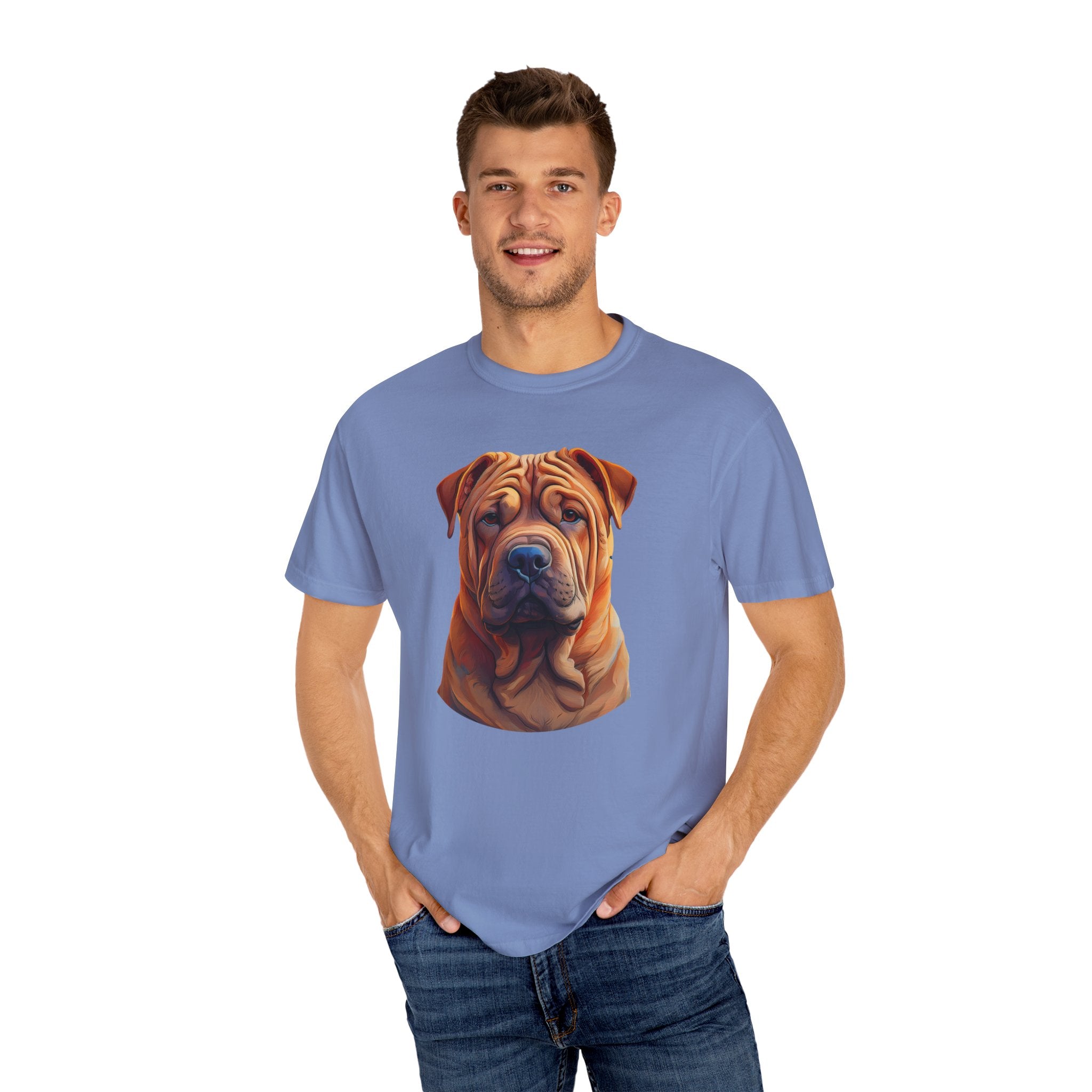 Shar Pei Unisex Garment-Dyed T-shirt