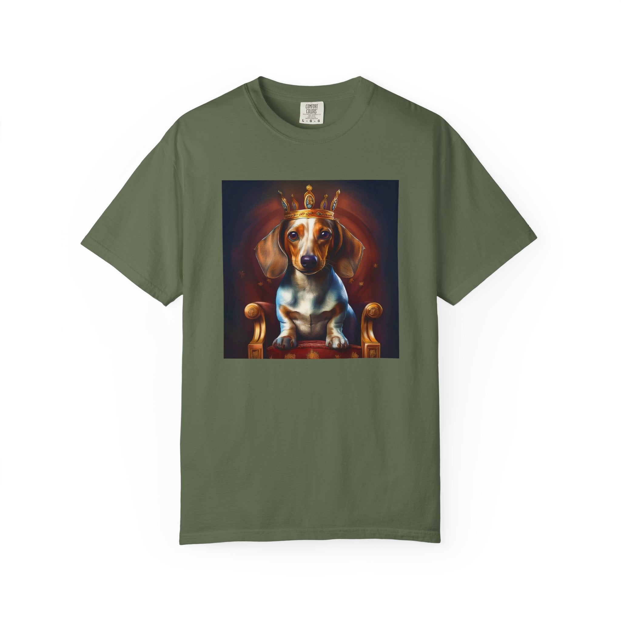 Dachshund Royal Unisex Garment-Dyed T-shirt