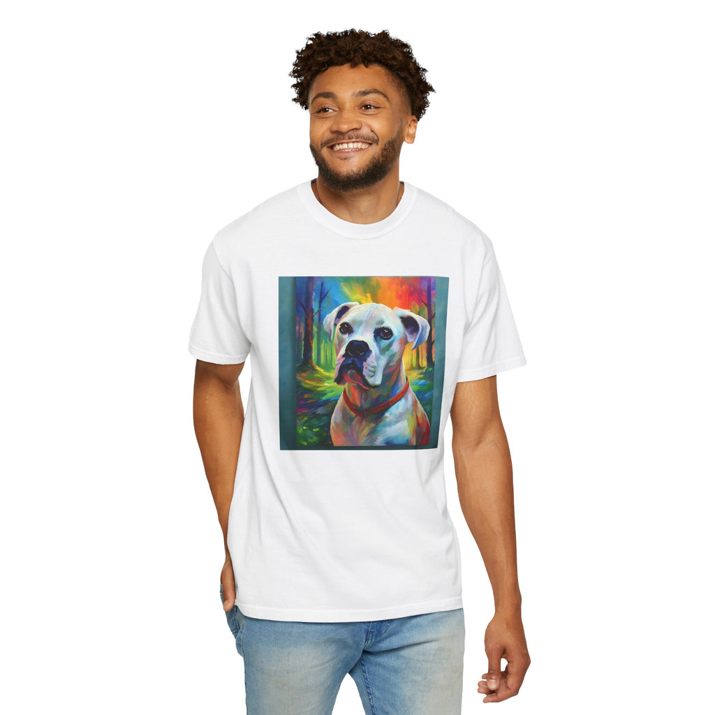 Boxer Rainbow Sky Unisex Garment-Dyed T-shirt