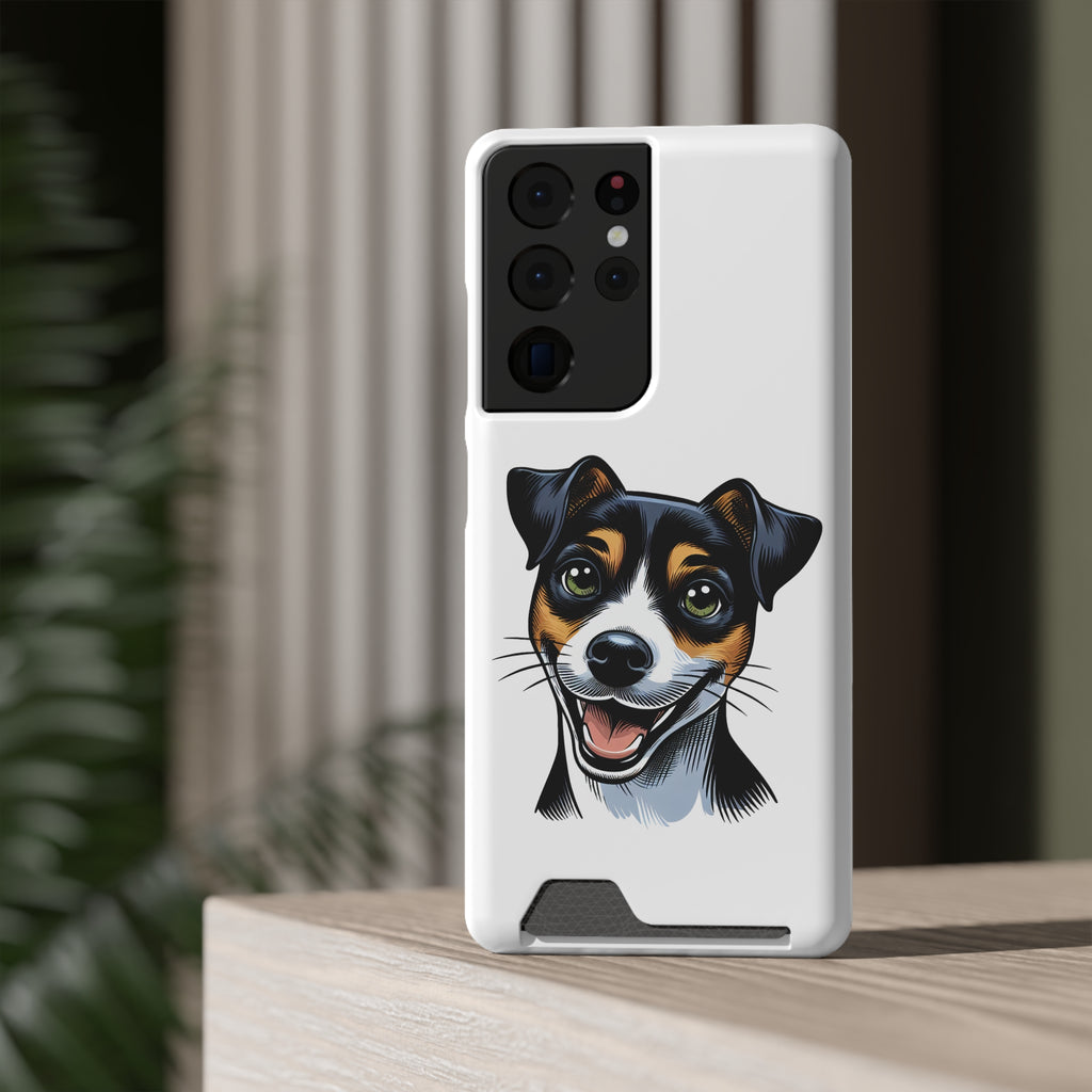 Jack Russel Phone Case with Card Holder