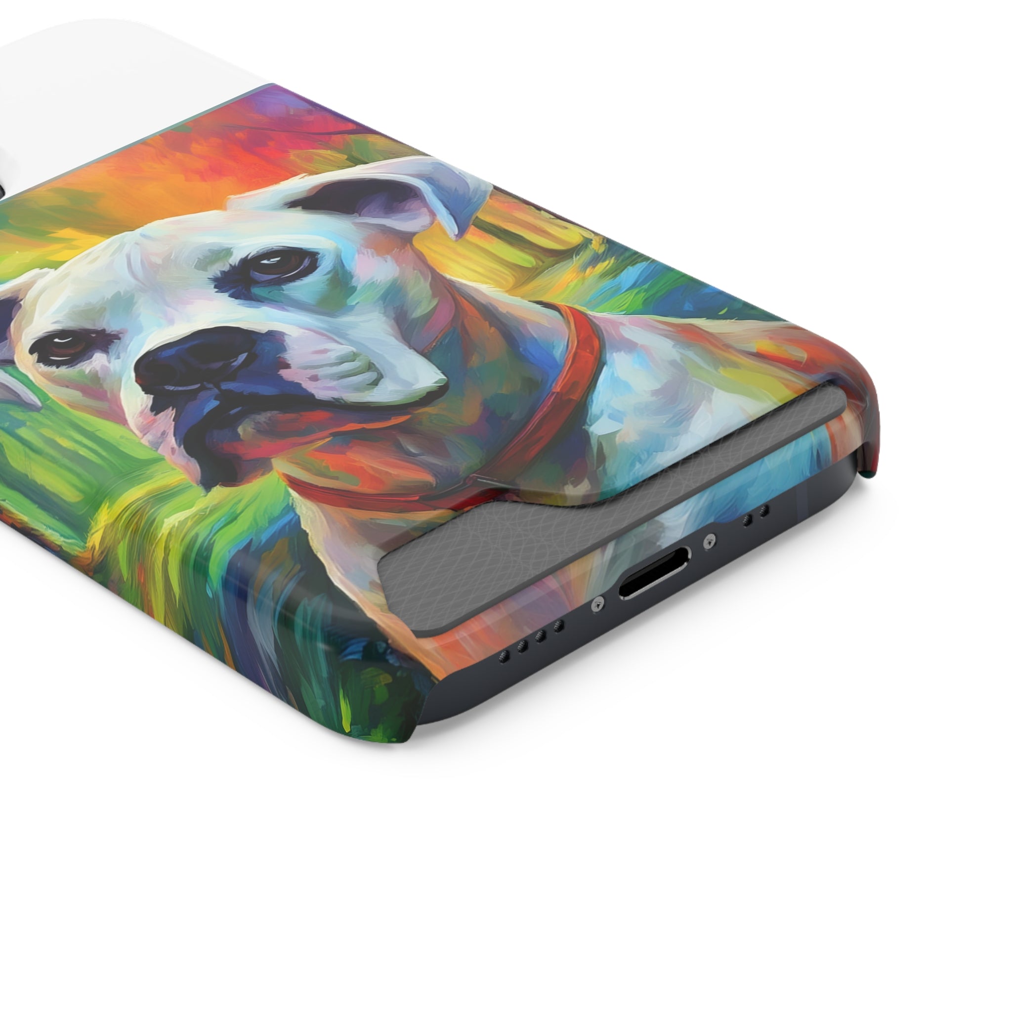 Boxer Rainbow Sky Phone Case with Card Holder