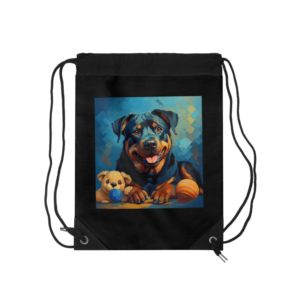 Rottweiler Drawstring Bag