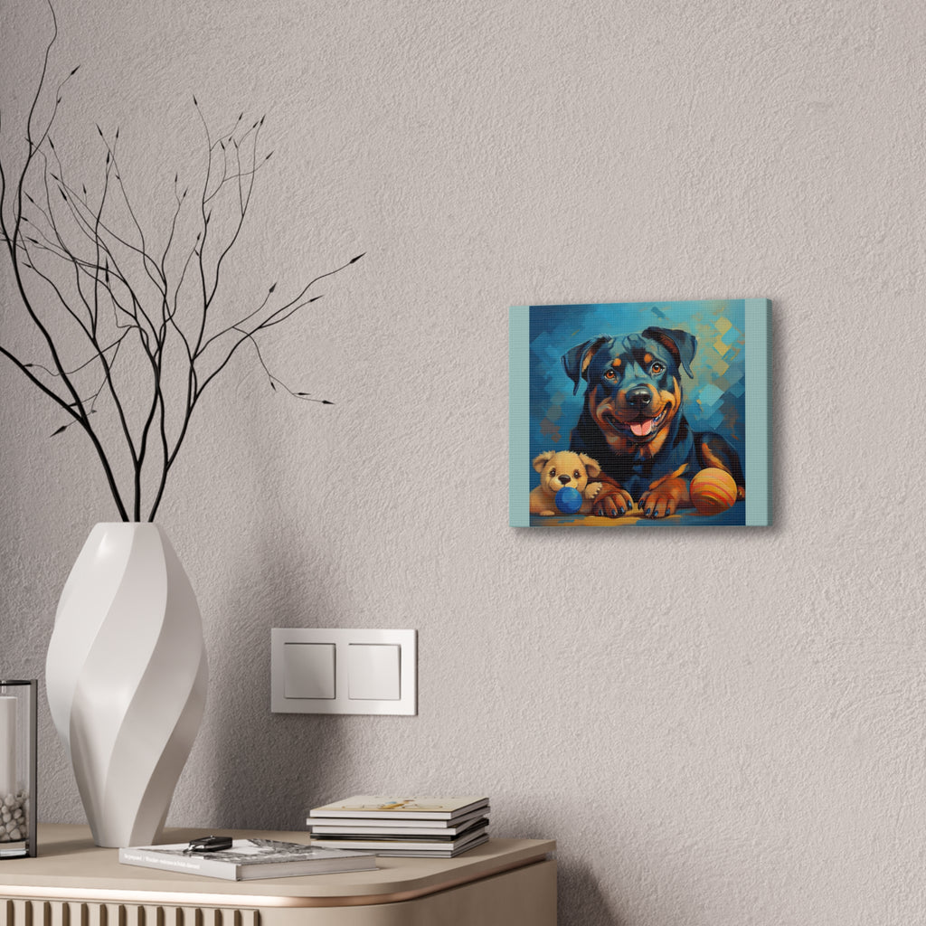 Rottweiler Canvas Painting