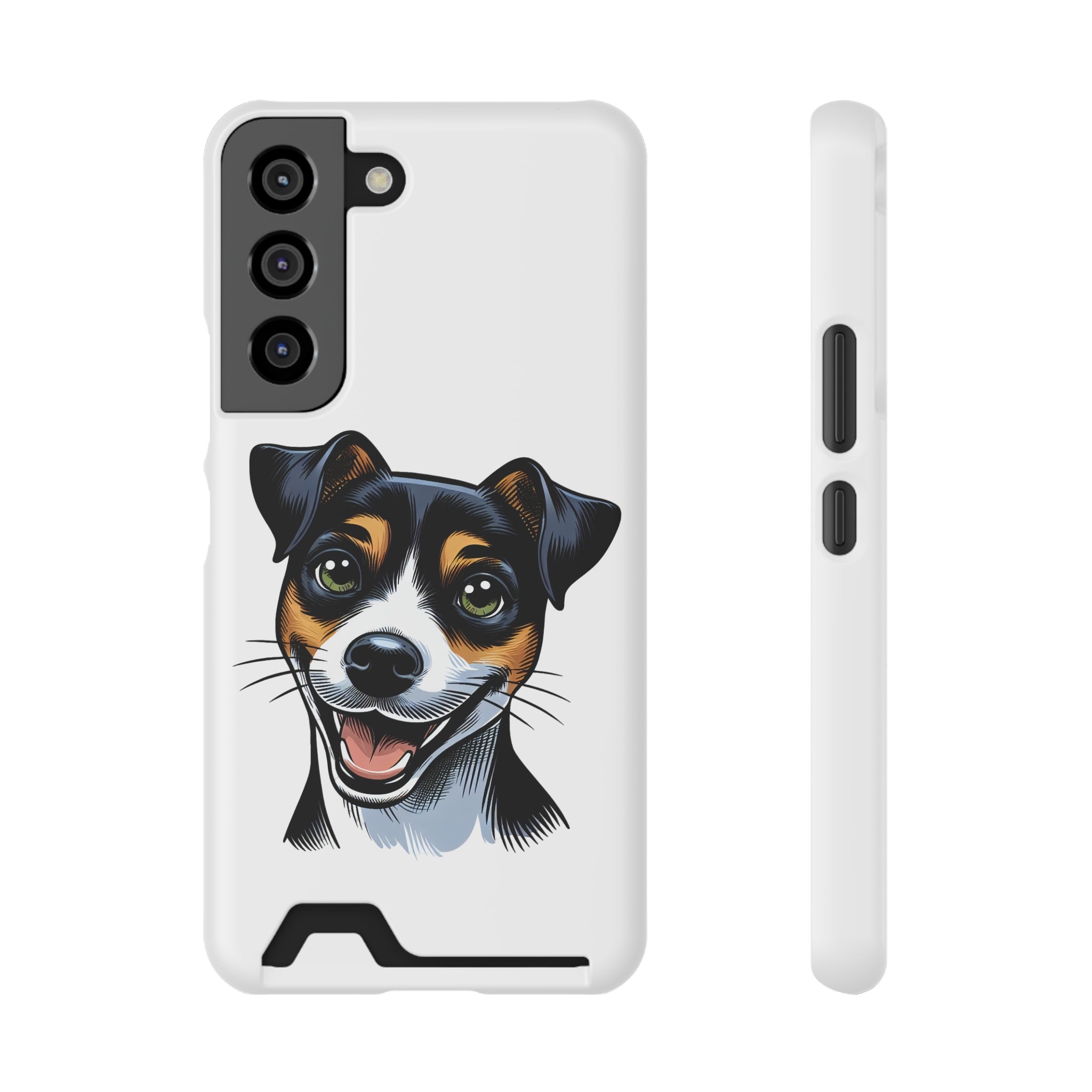 Jack Russel Phone Case with Card Holder