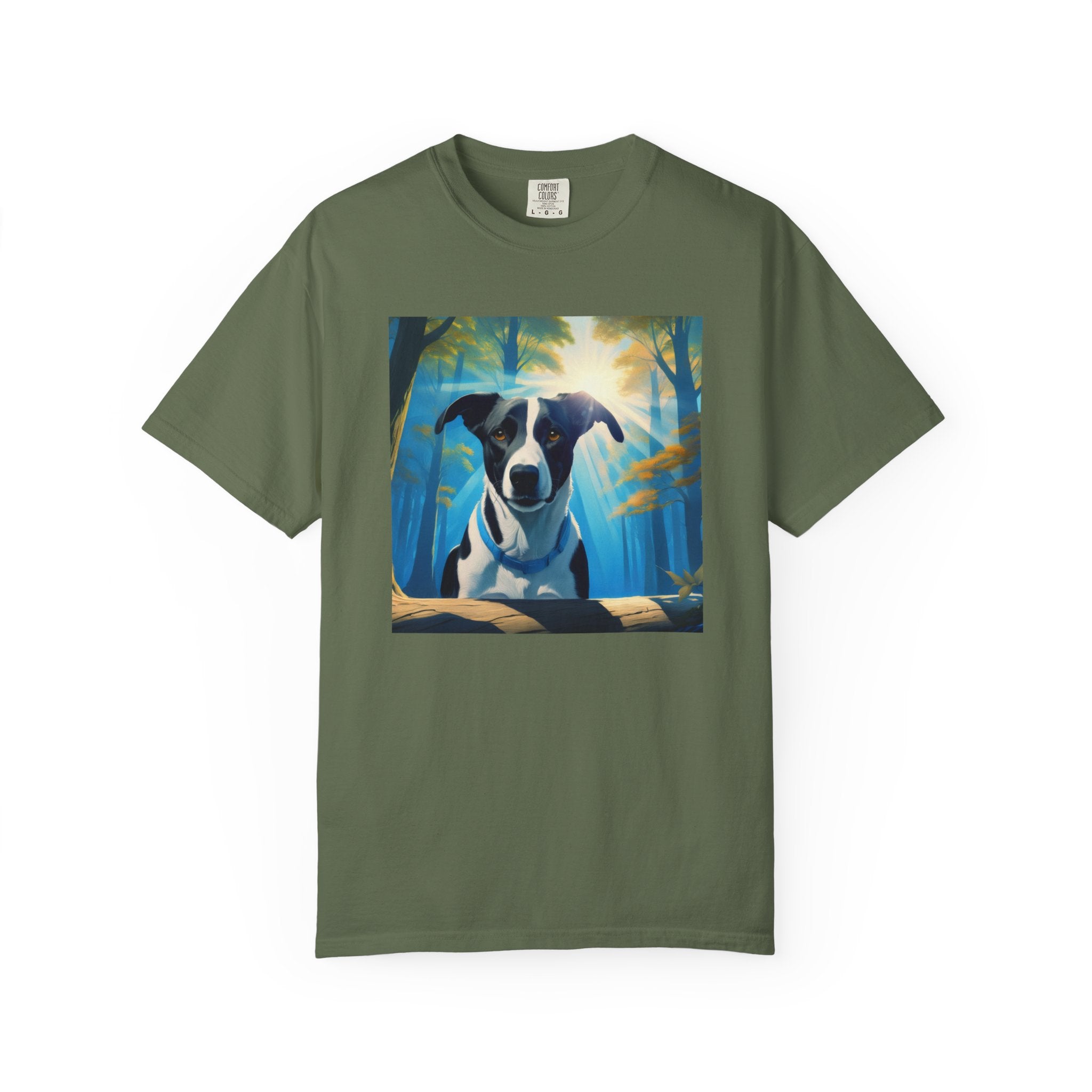 Coonhound Forest Unisex Garment-Dyed T-shirt