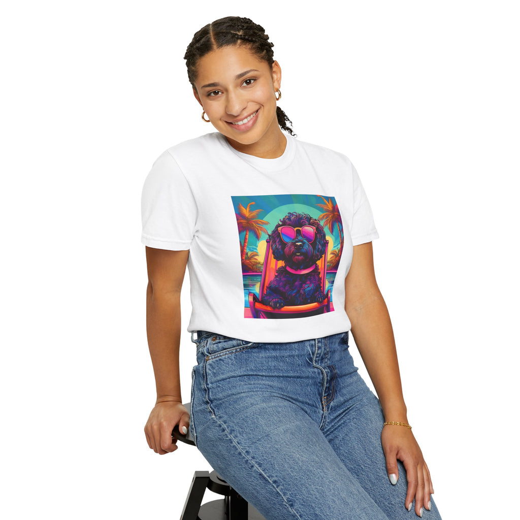 Doodle Poolside Unisex Garment-Dyed T-shirt