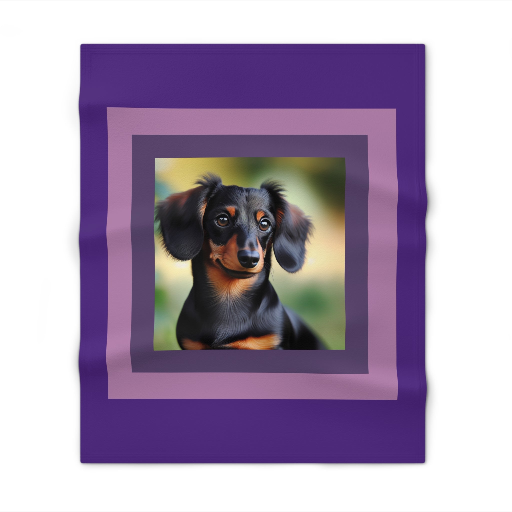 Black/Brown Dachshund Throw Blanket