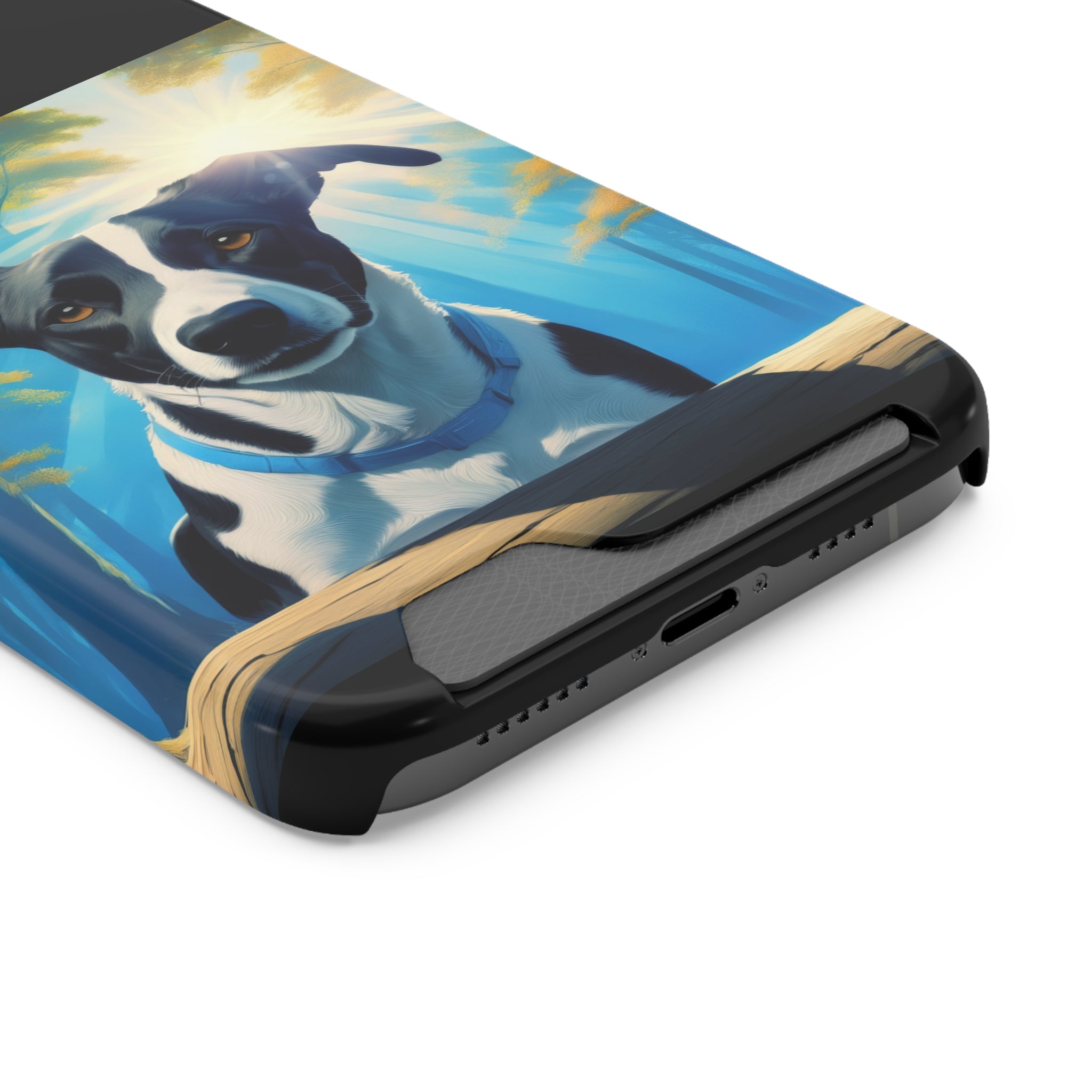 Coonhound Forest Phone Case with Card Holder
