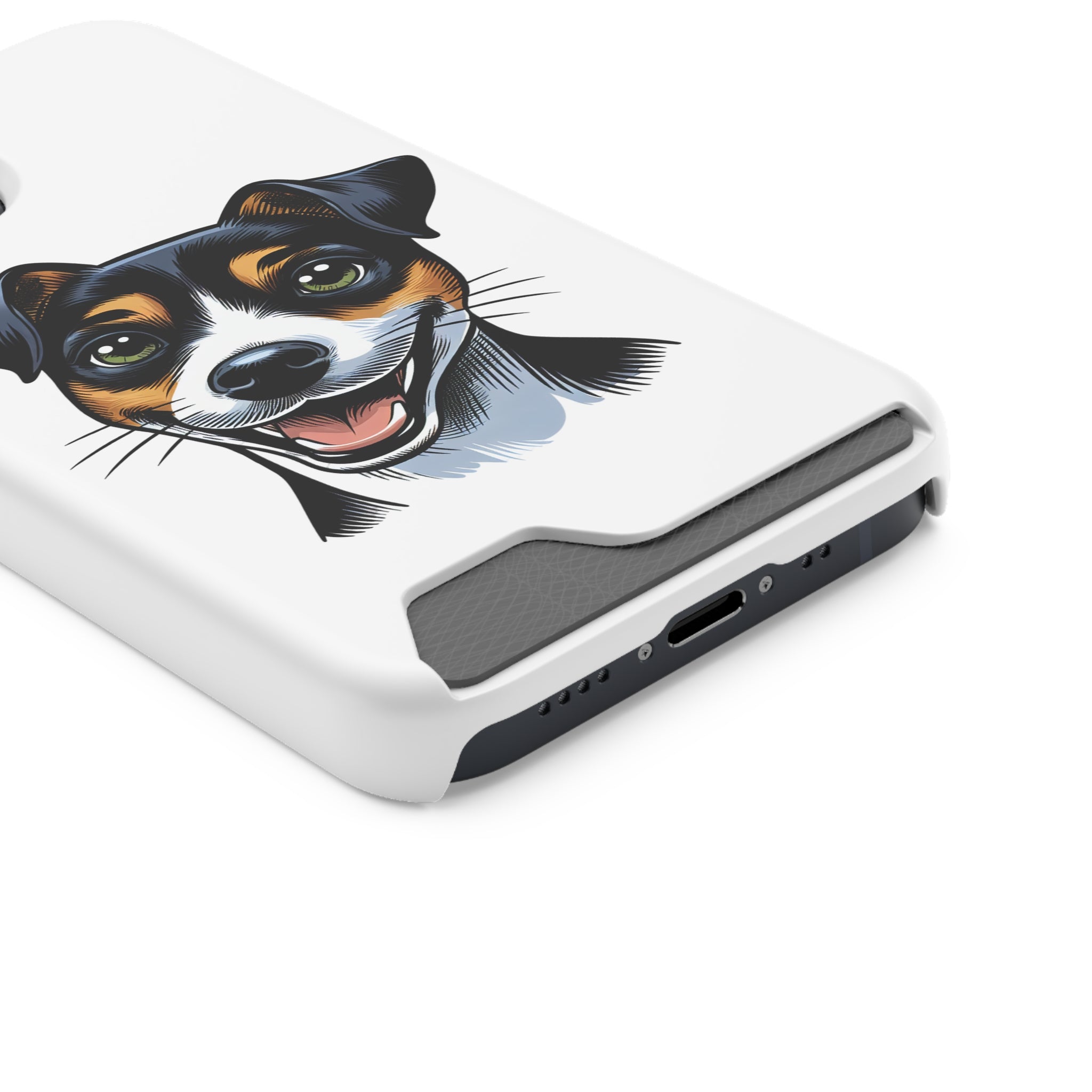 Jack Russel Phone Case with Card Holder