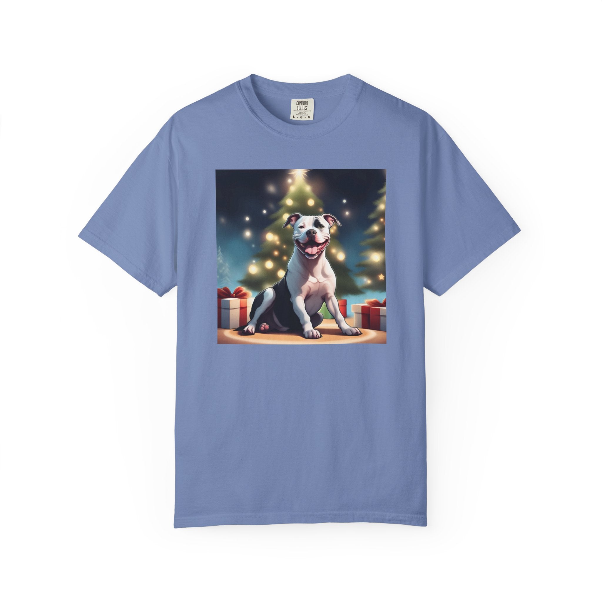 Pit Bull Holiday Unisex Garment-Dyed T-shirt