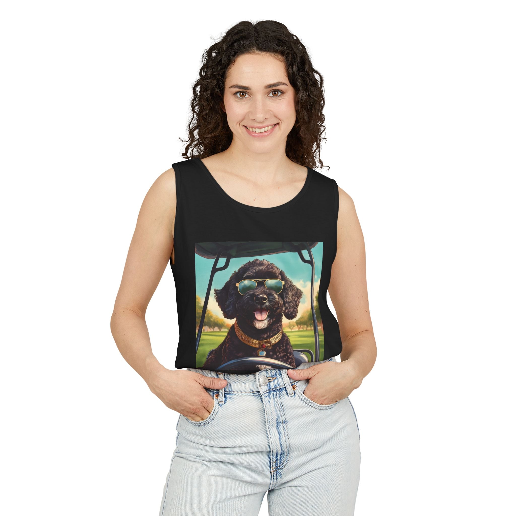 Doodle Golf Cart Tank Top