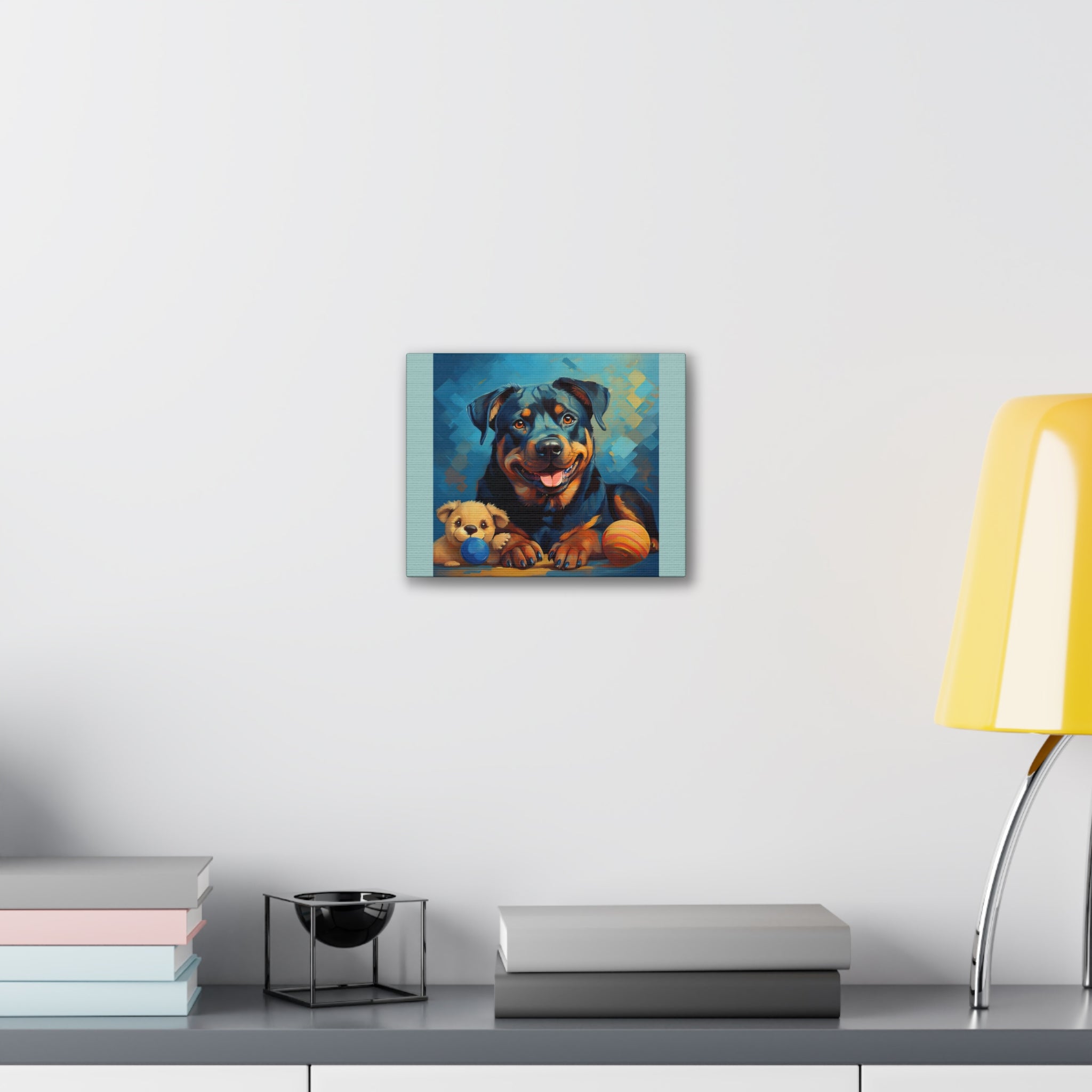Rottweiler Canvas Painting