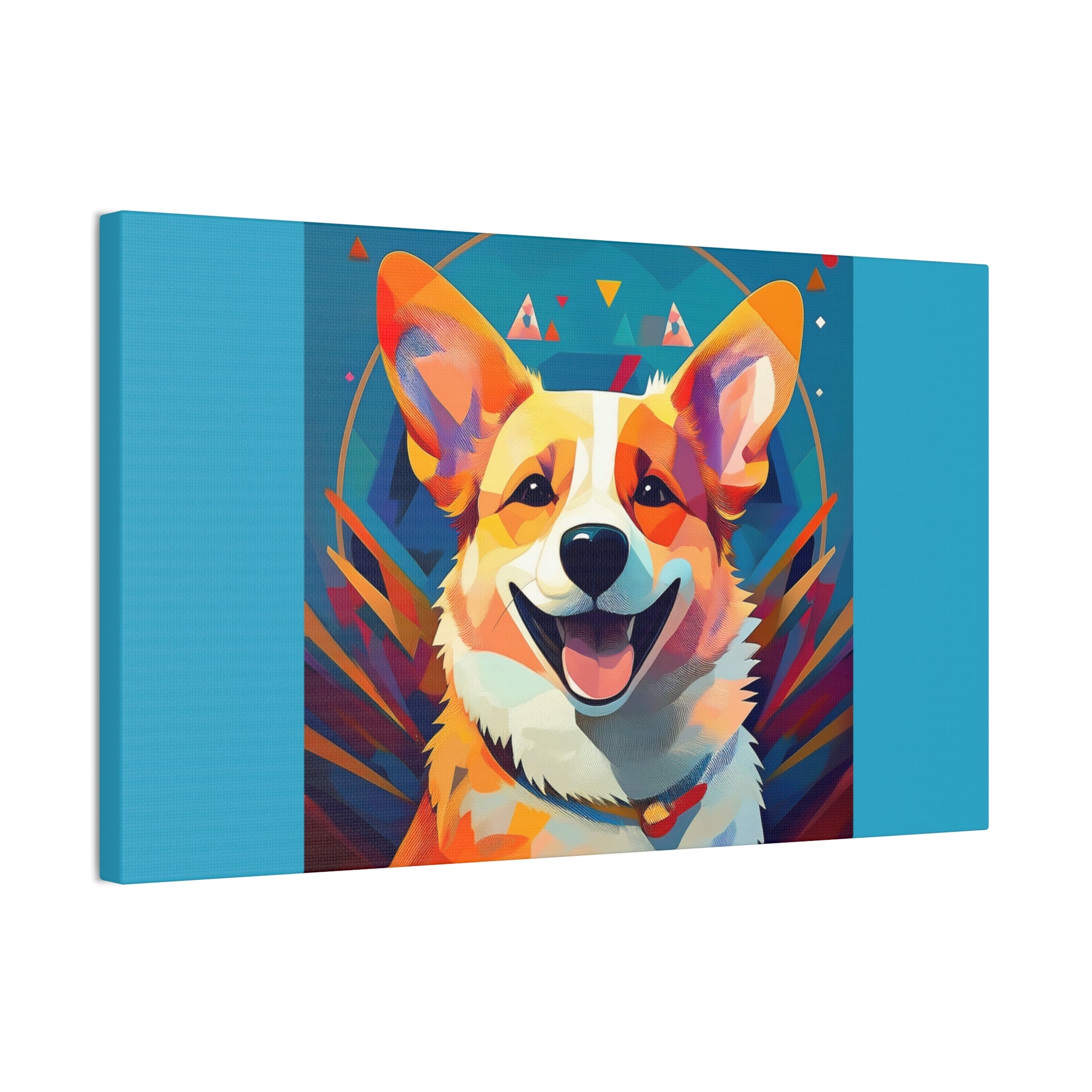 Corgi Canvas Painting