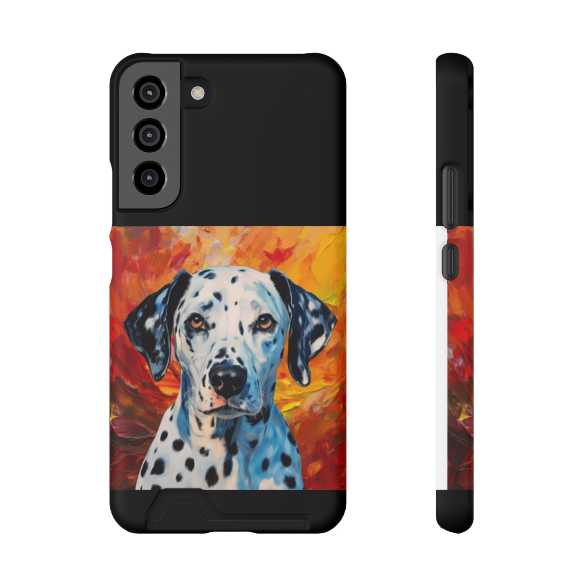 Dalmation Phone Case with Card Holder