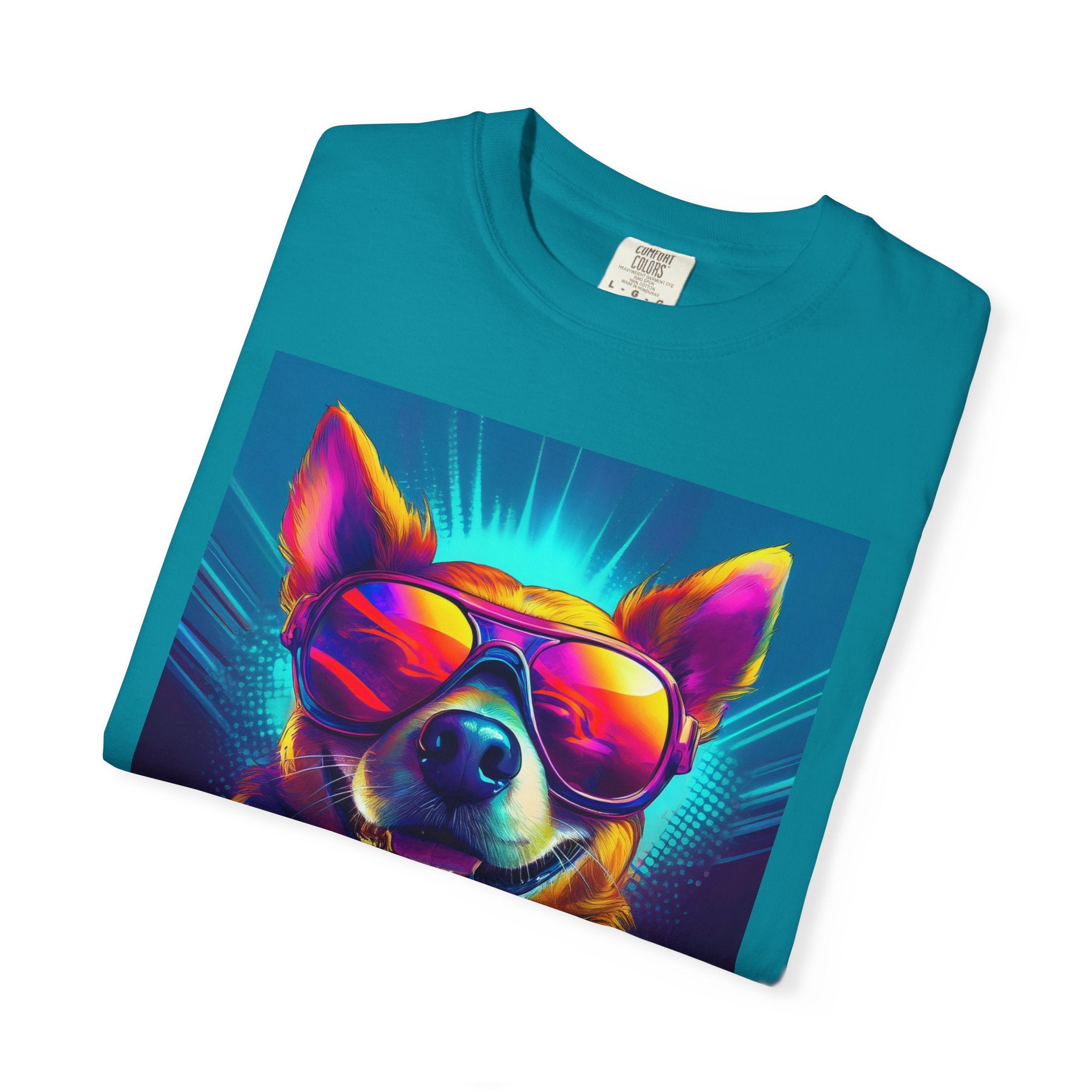 Chihuahua Cool Sunglasses Unisex Garment-Dyed T-shirt