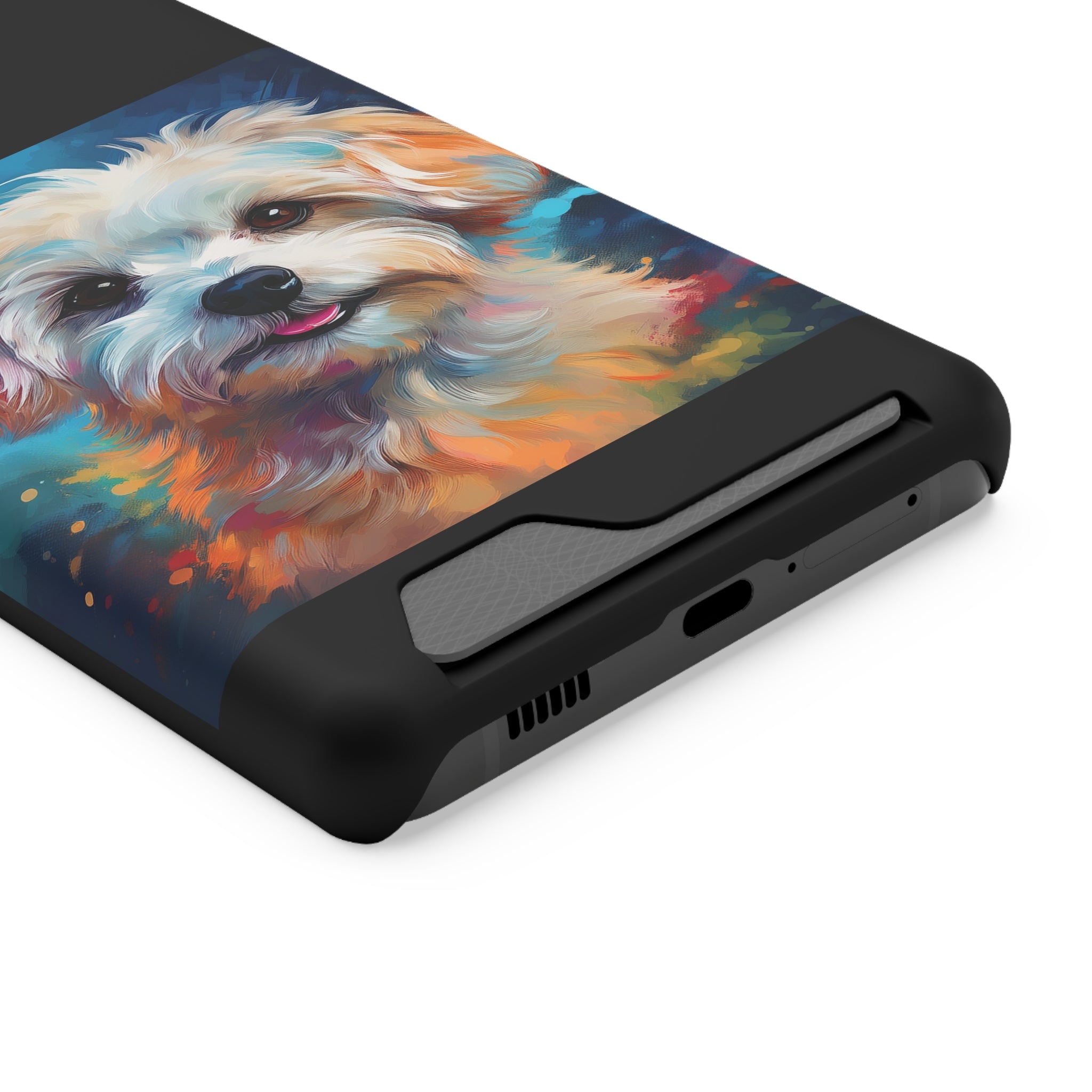 Maltese Phone Case with Card Holder