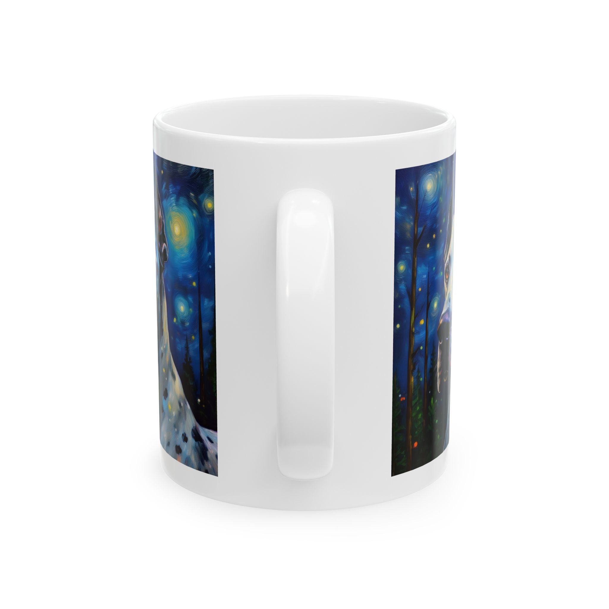 Great Dane Stary Night Ceramic Mug, (11oz, 15oz)