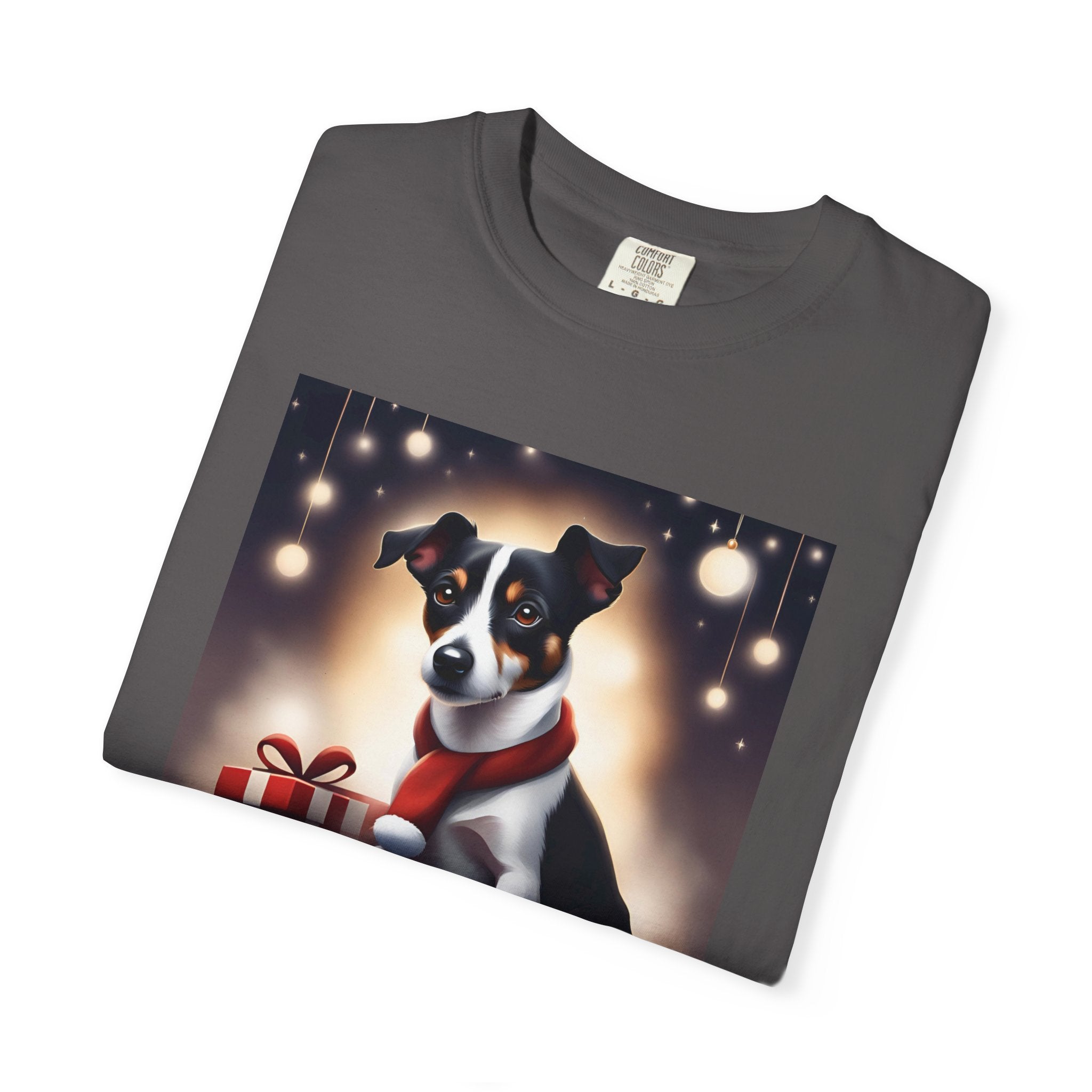 Jack Russel Holiday Unisex Garment-Dyed T-shirt