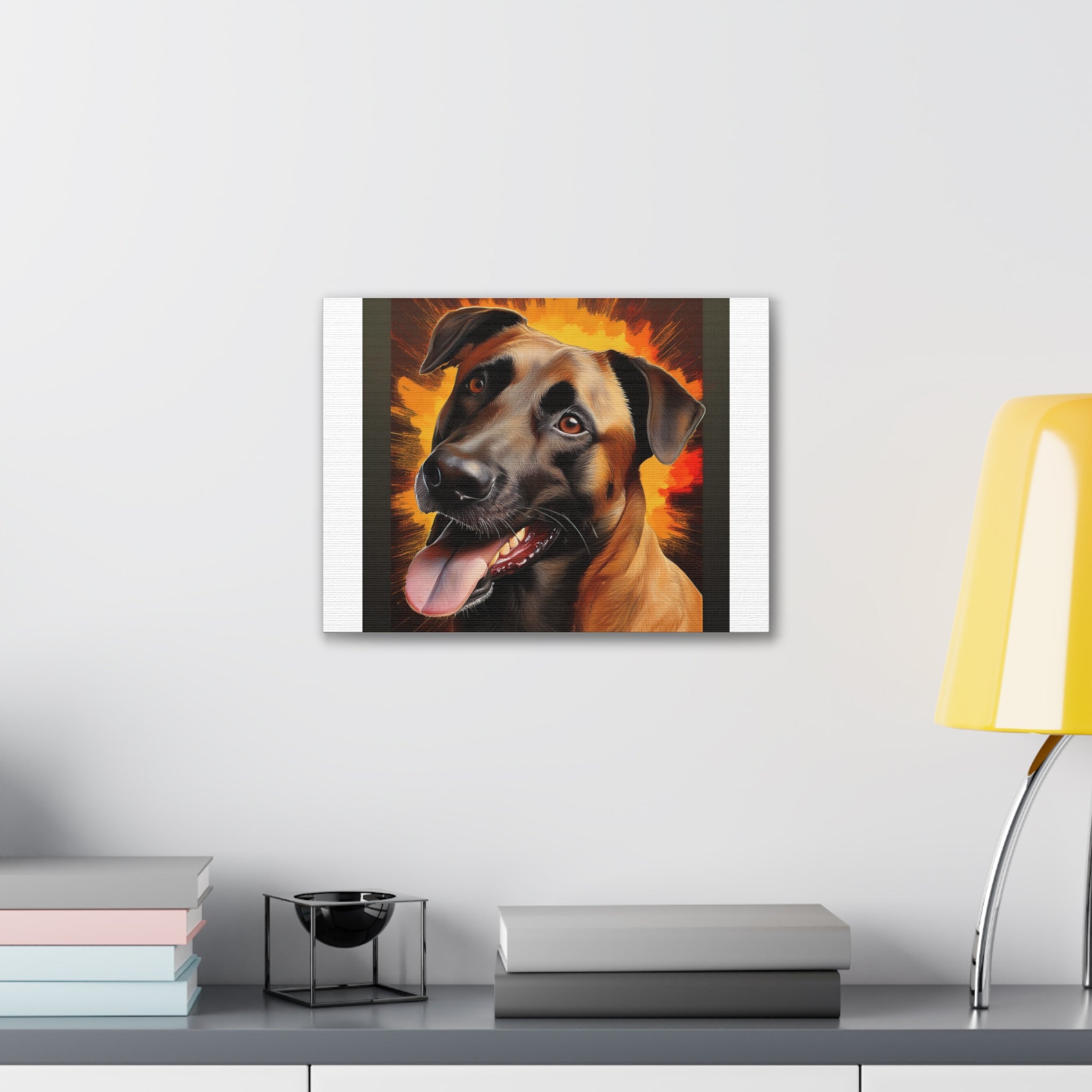Belgian Malinois Shepherd Canvas Stretched, 0.75"