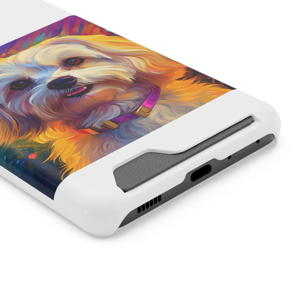 Havanese Phone Case with Card Holder