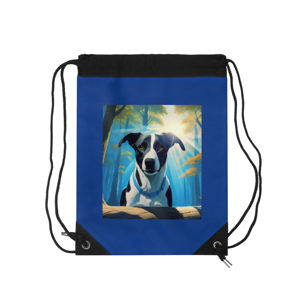 Coonhound Forest Drawstring Bag