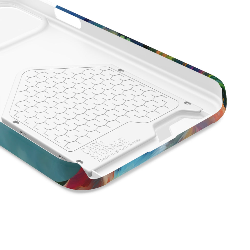 Boxer Rainbow Sky Phone Case with Card Holder