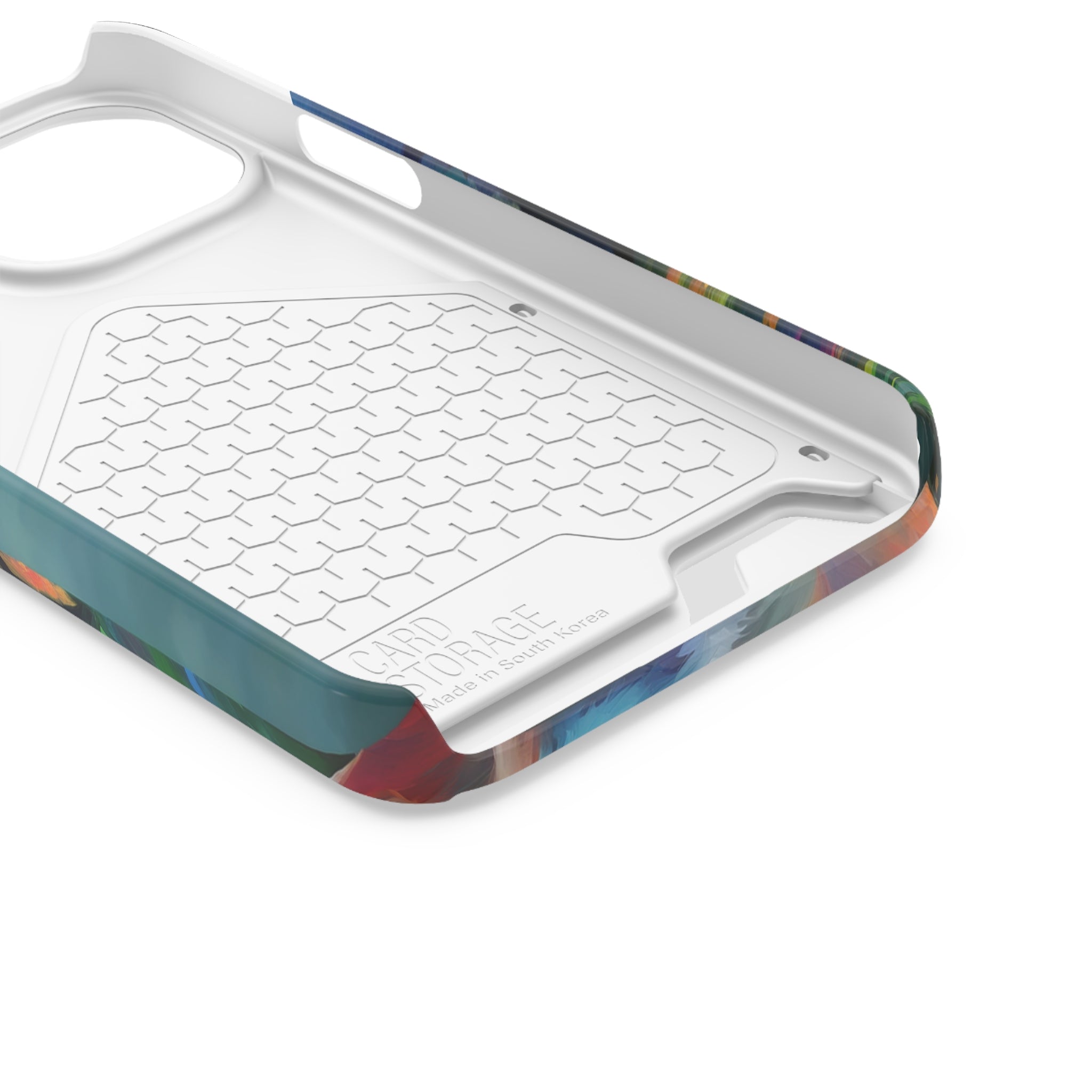 Boxer Rainbow Sky Phone Case with Card Holder