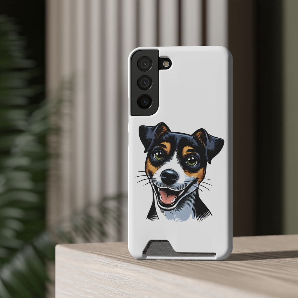 Jack Russel Phone Case with Card Holder
