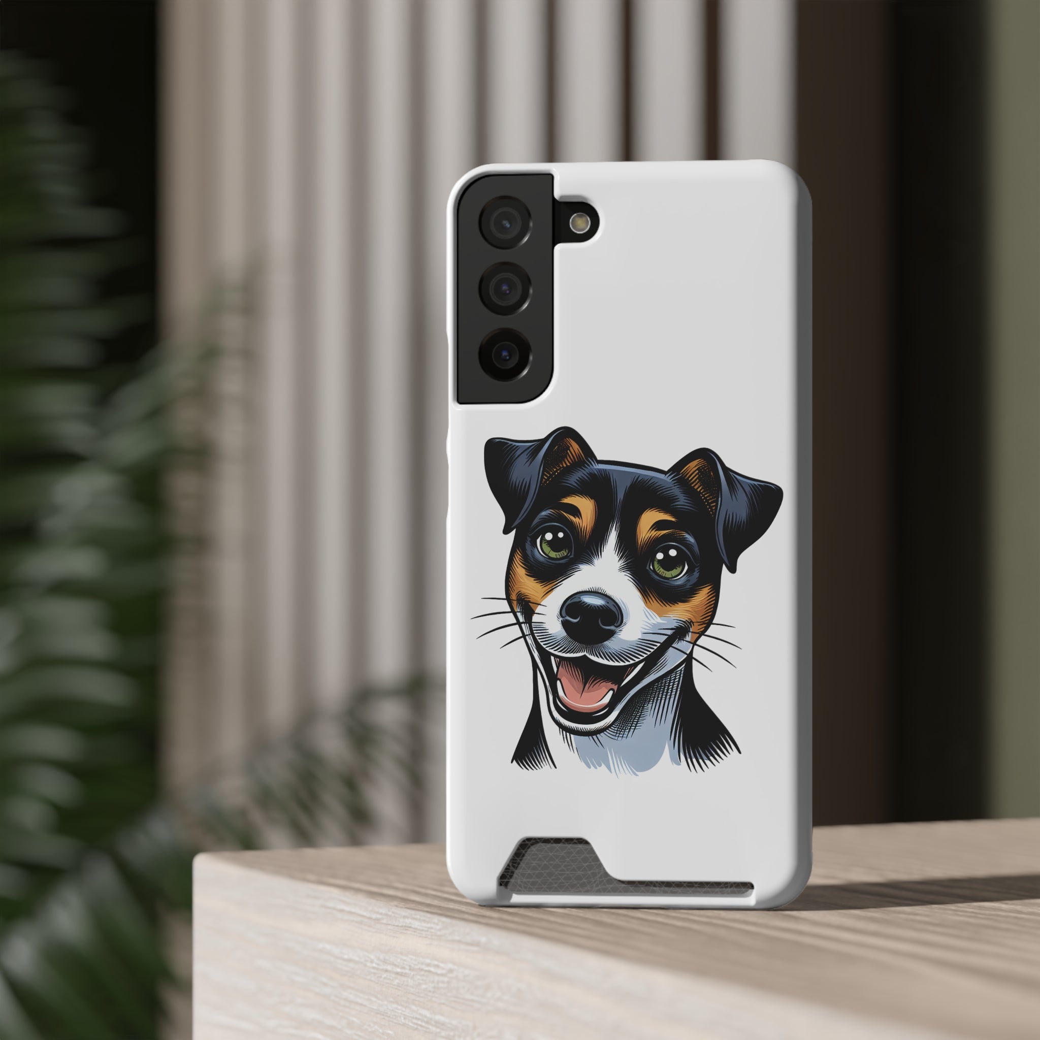 Jack Russel Phone Case with Card Holder